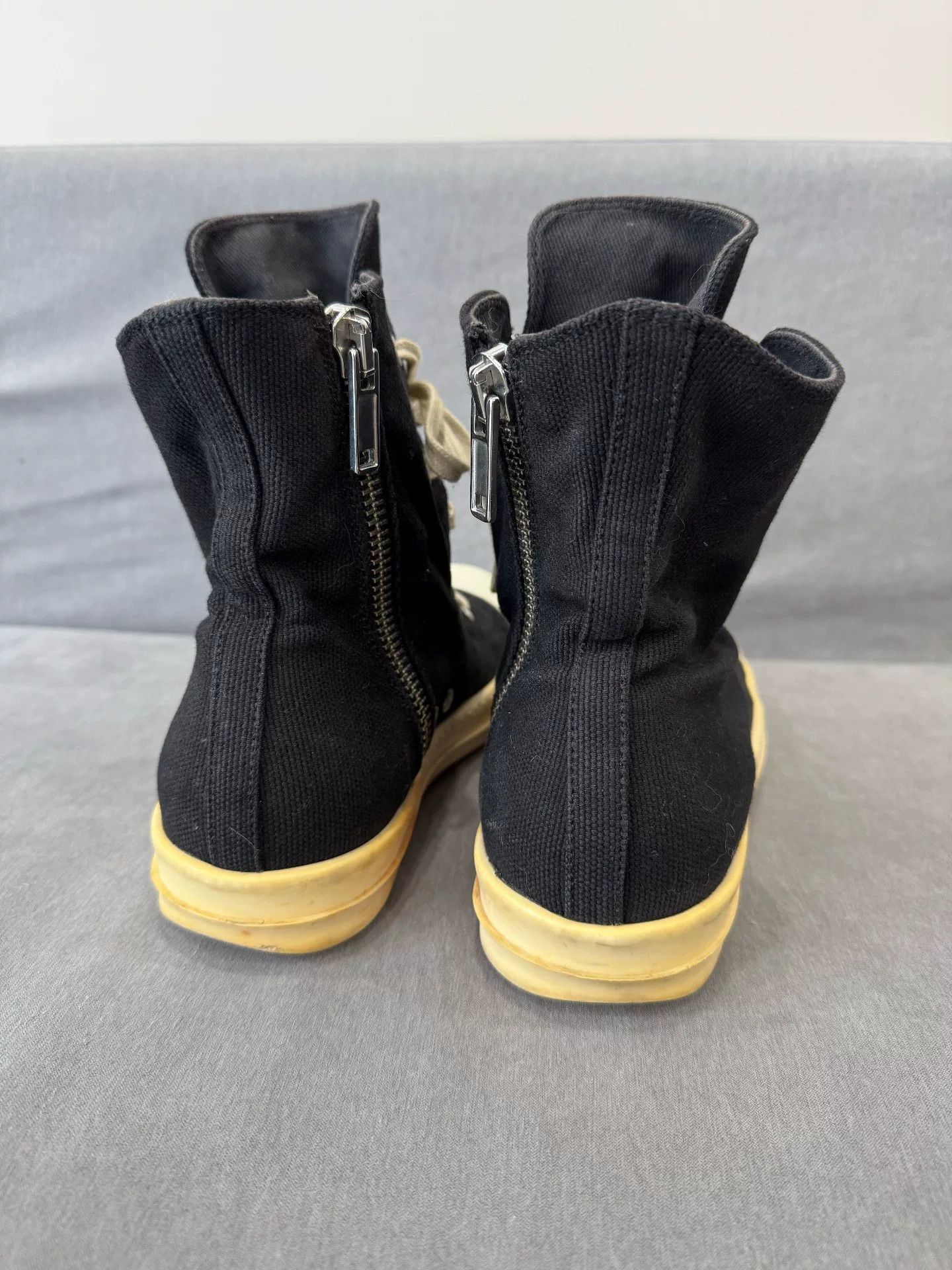 Rick Owens rick owens canvas high top sneakers size 40 Size US 7.5 / EU 40-41 - 5 Thumbnail