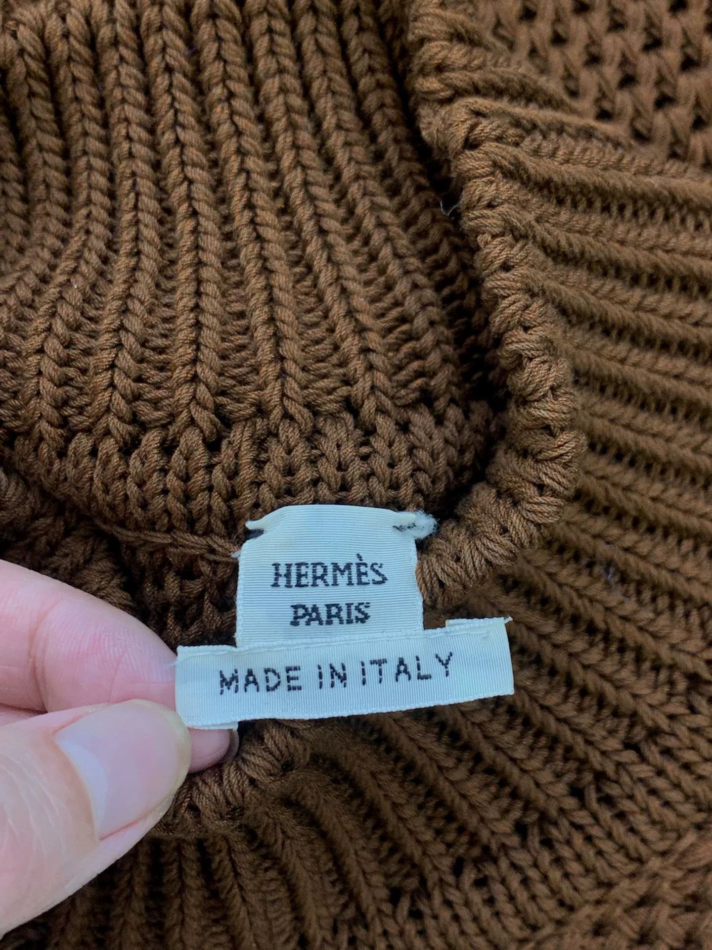 Hermes Hermes Brown Turtleneck Sweater Size US XS / EU 42 / 0 - 4 Thumbnail