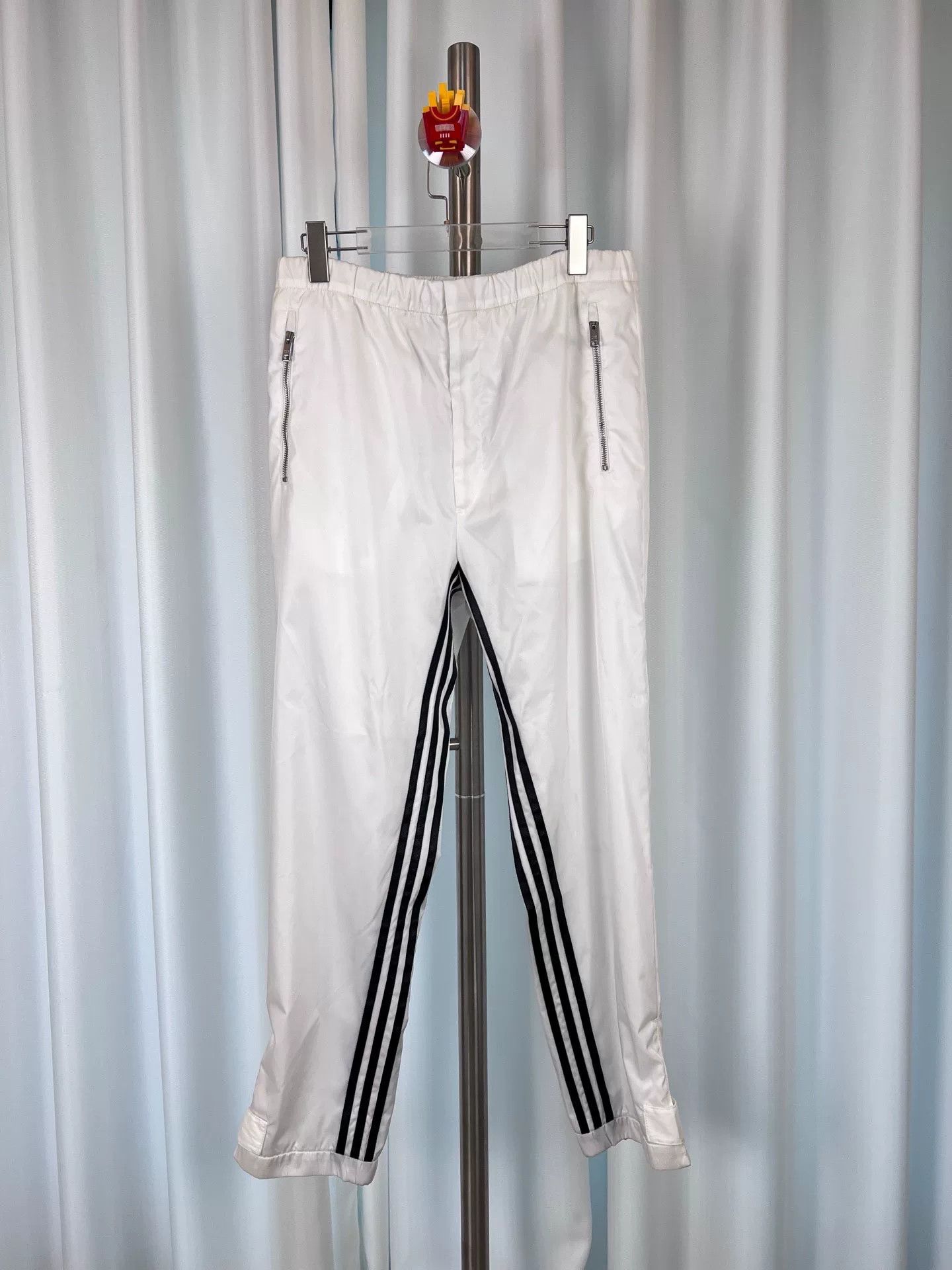 Prada Prada x Adidas White Side Stripe Casual Pants Size US 36 / EU 52 - 2 Thumbnail