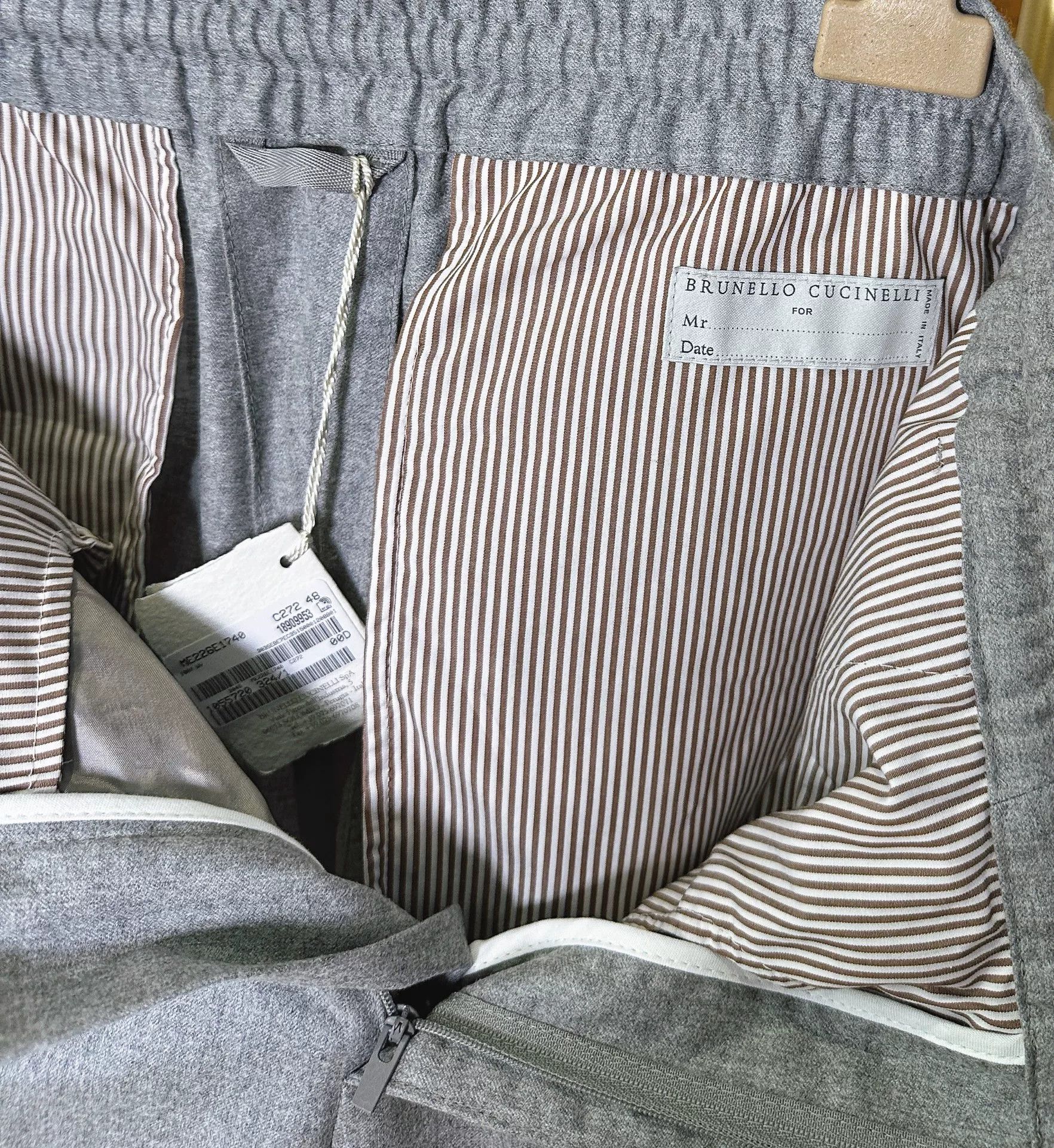 Brunello Cucinelli Brunello Cucinelli Wool Drawstring Pants Size US 38 / EU 54 - 5 Thumbnail