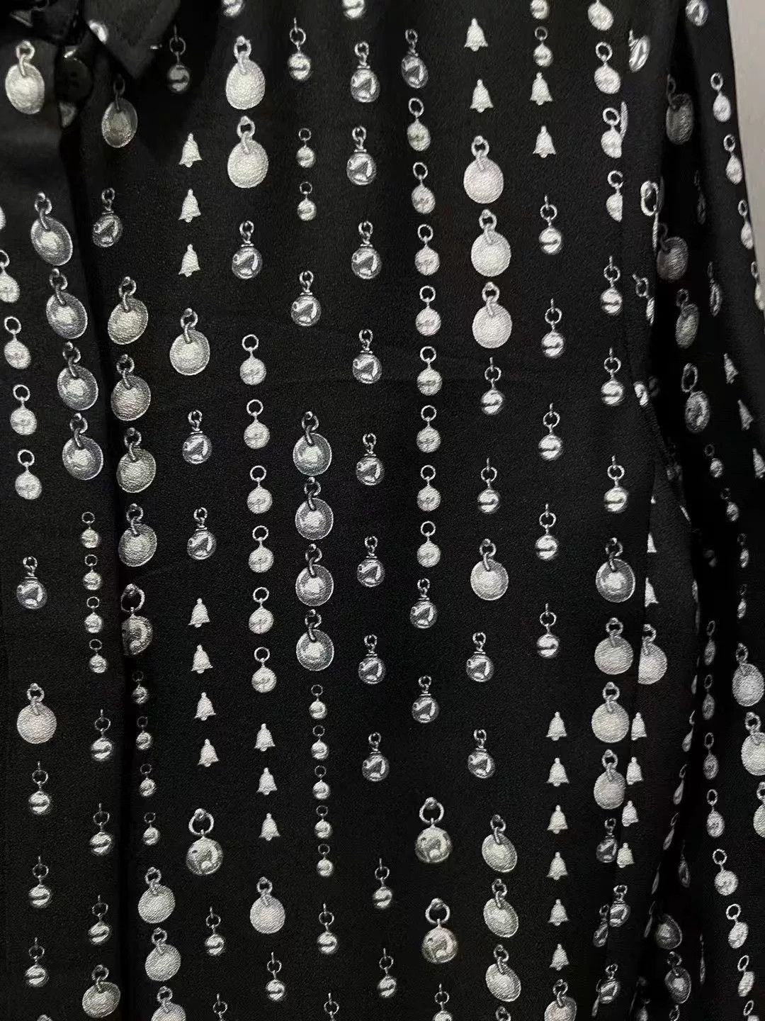 Hermes Hermes New Printed Beaded Long Sleeve Shirt Size US S / EU 44-46 / 1 - 3 Thumbnail