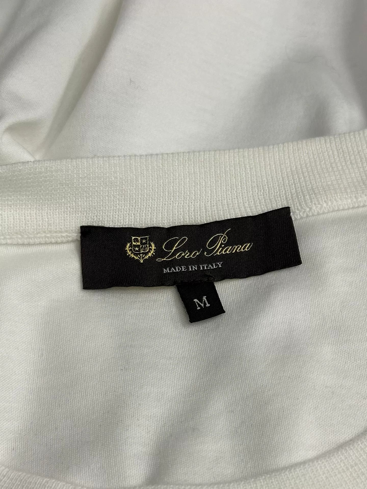 Loro Piana Loro Piana White Crewneck Top Size US M / EU 48-50 / 2 - 4 Thumbnail