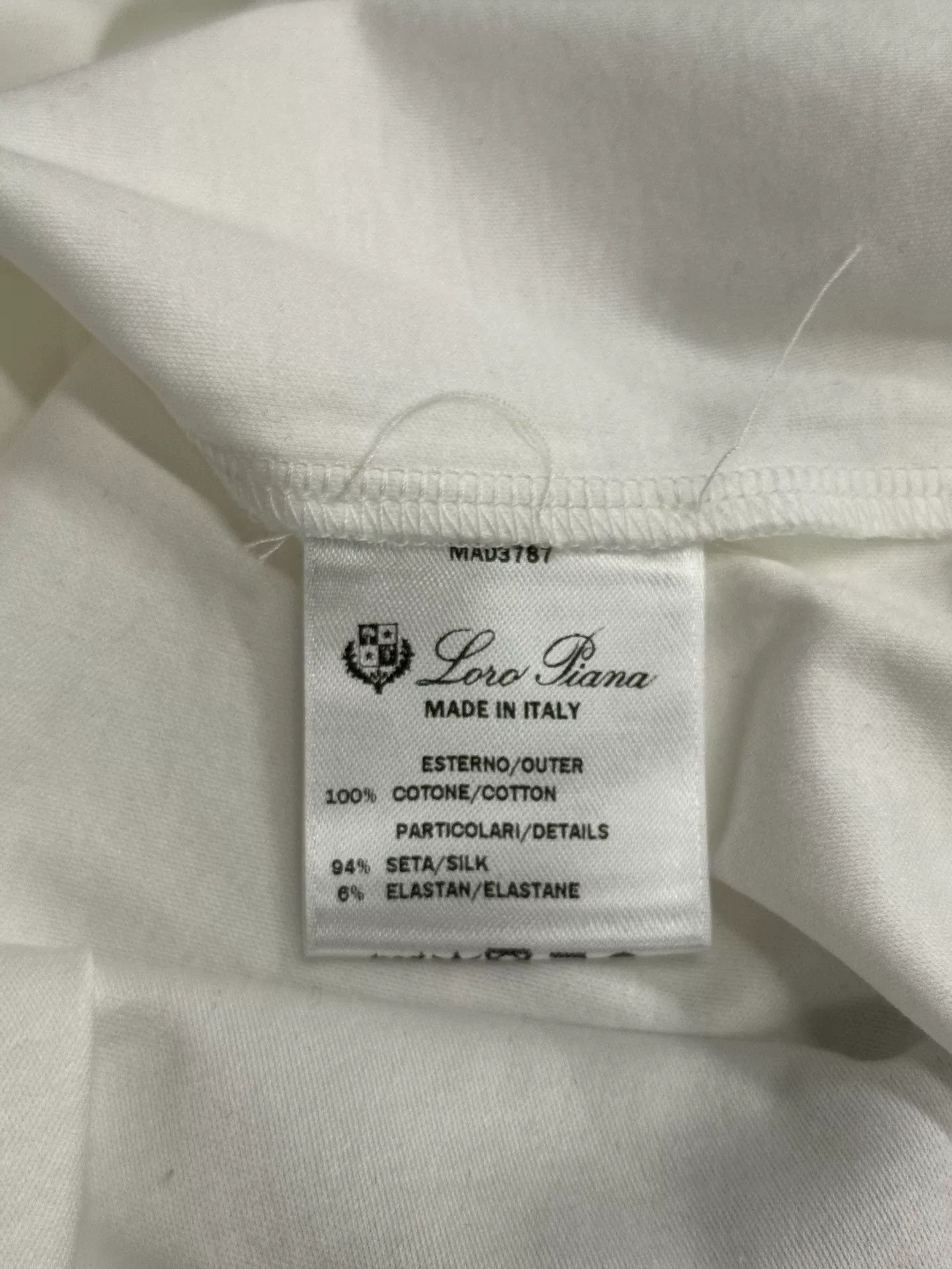 Loro Piana Loro Piana White Crewneck Top Size US M / EU 48-50 / 2 - 5 Thumbnail