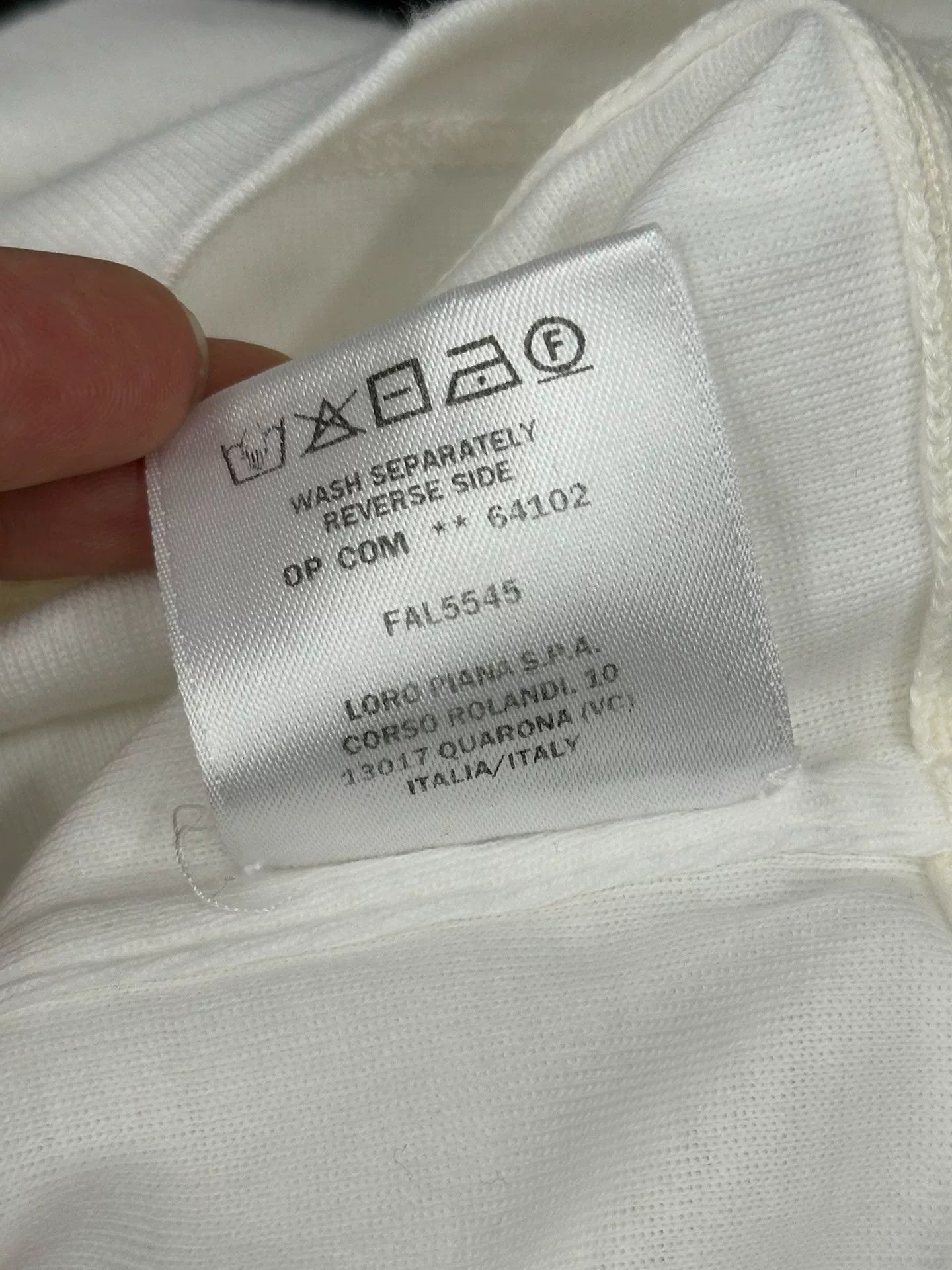 Loro Piana Loro Piana White Striped Long Sleeve Top Size US M / EU 48-50 / 2 - 6 Thumbnail