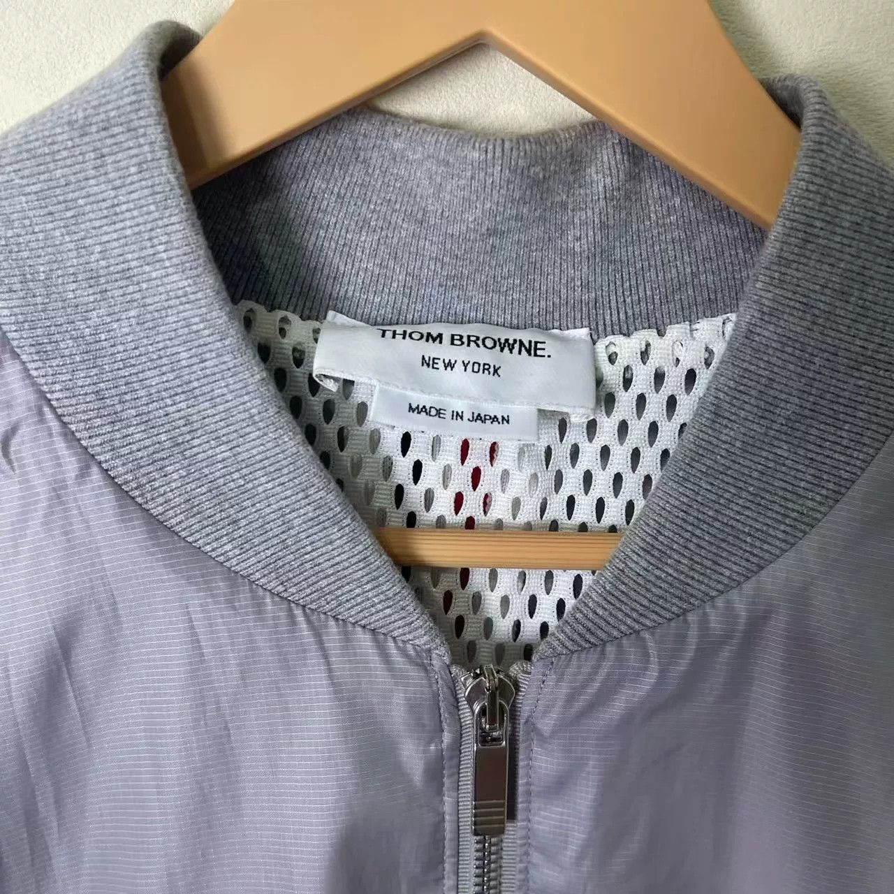 Thom Browne THOMBROWNE Gray Nylon Stripe Jacket Size US S / EU 44-46 / 1 - 3 Thumbnail