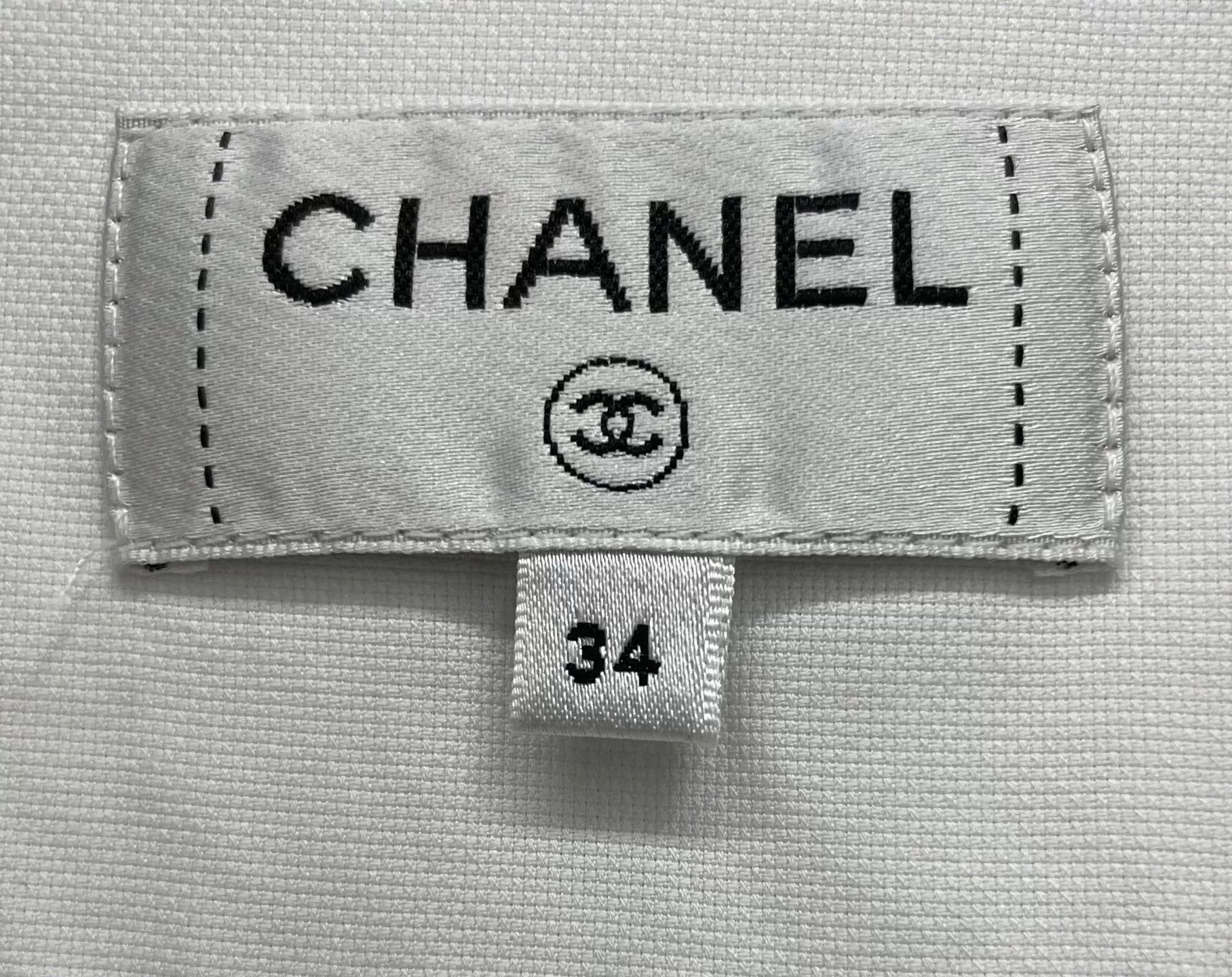 Chanel Chanel Long Sleeve White Shirt Size US S / EU 44-46 / 1 - 6 Thumbnail