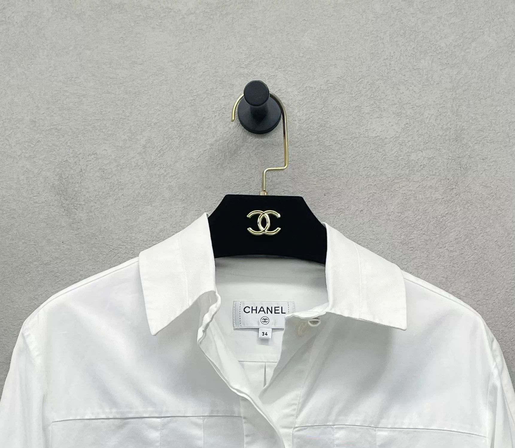 Chanel Chanel Long Sleeve White Shirt Size US S / EU 44-46 / 1 - 5 Thumbnail