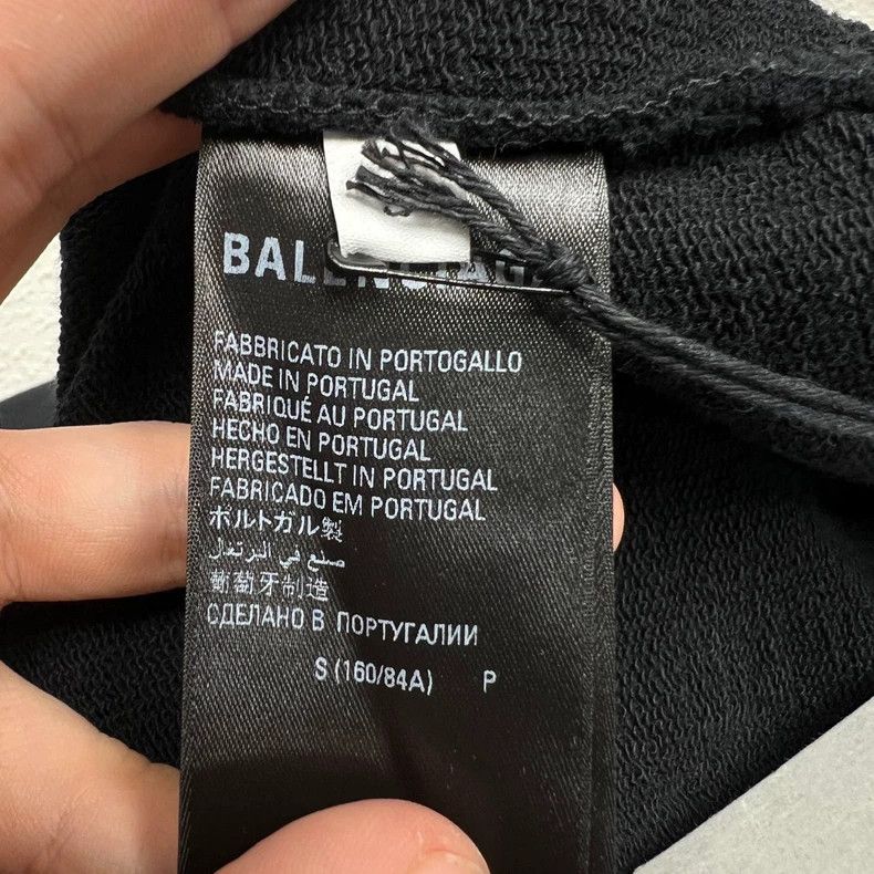 Balenciaga Balenciaga Logo All-Over Print Hoodie Black S Size US S / EU 44-46 / 1 - 4 Thumbnail