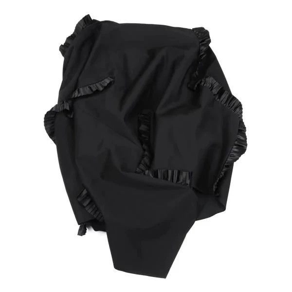 Comme des Garcons COMME des GARCONS Black Ruffled Midi Skirt Size US 28 / EU 44 - 3 Thumbnail