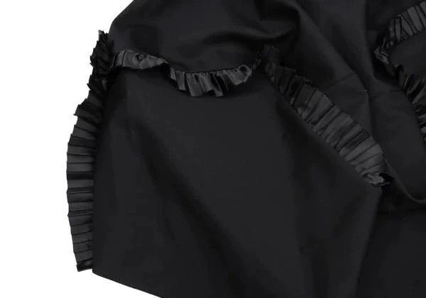 Comme des Garcons COMME des GARCONS Black Ruffled Midi Skirt Size US 28 / EU 44 - 6 Thumbnail