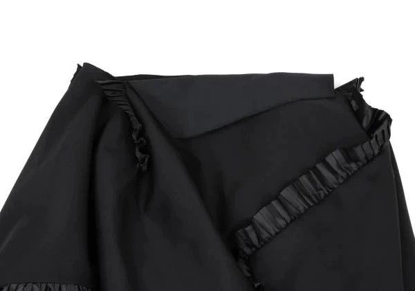 Comme des Garcons COMME des GARCONS Black Ruffled Midi Skirt Size US 28 / EU 44 - 4 Thumbnail