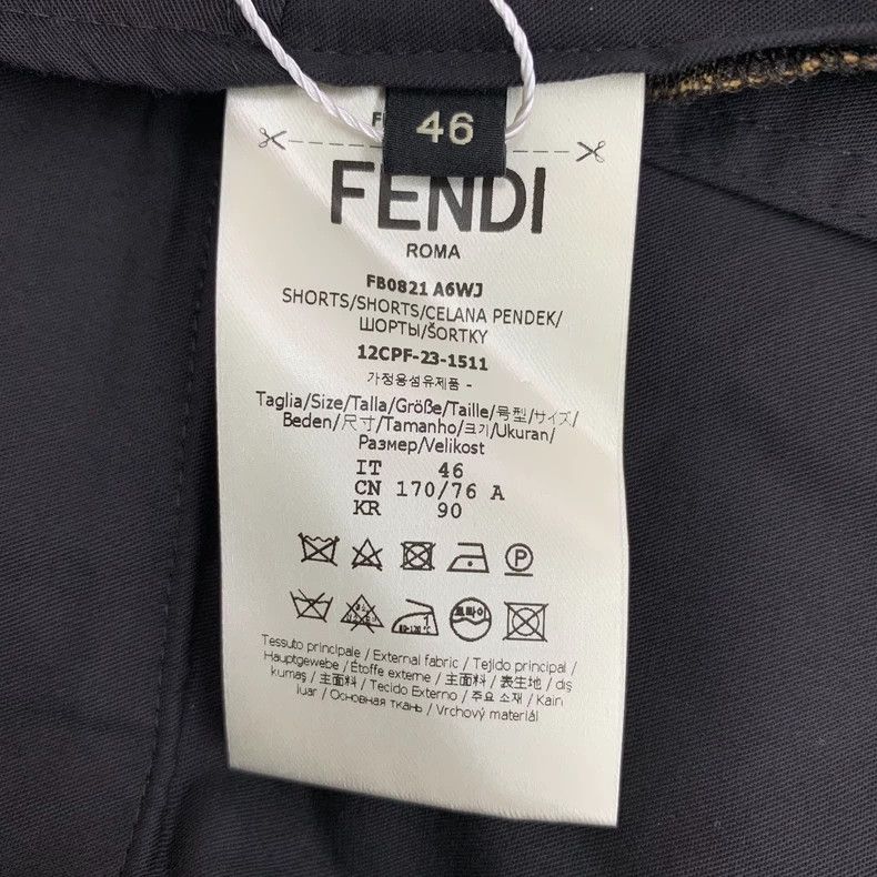 Fendi Fendi Brown Logo Print Casual Shorts Size US 38 / EU 54 - 6 Thumbnail