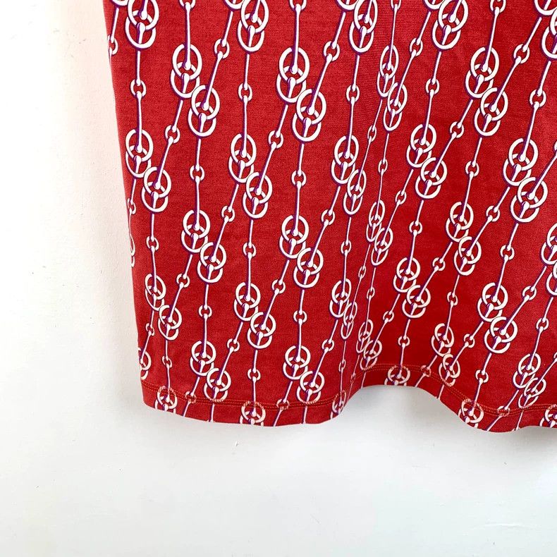 Hermes Hermes Cliquetis Red Cotton Dress Size US 38 / EU 54 - 4 Thumbnail