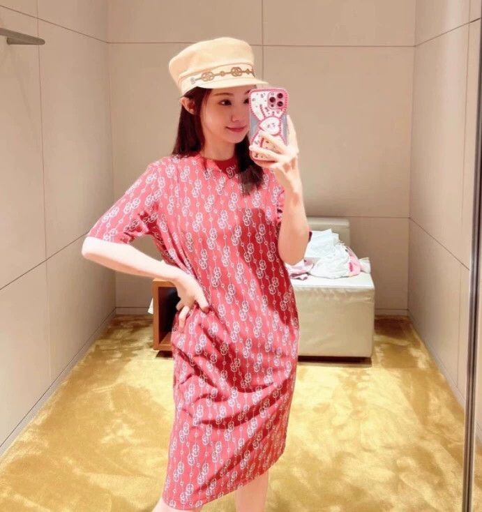 Hermes Hermes Cliquetis Red Cotton Dress Size US 38 / EU 54 - 7 Thumbnail