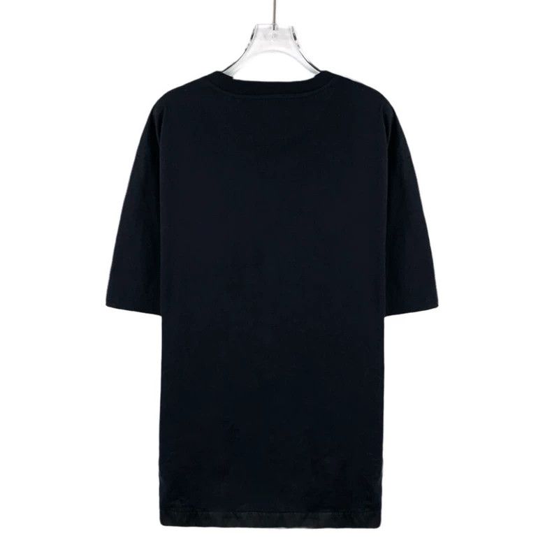 Prada Prada Black Triangle Logo Cotton T-shirt Size US XXL / EU 58 / 5 - 2 Thumbnail