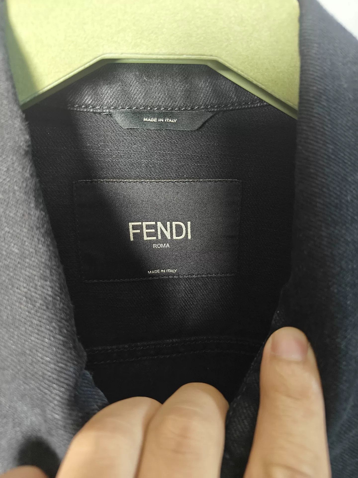 Fendi fendi logo denim jacket in black Size US M / EU 48-50 / 2 - 3 Thumbnail