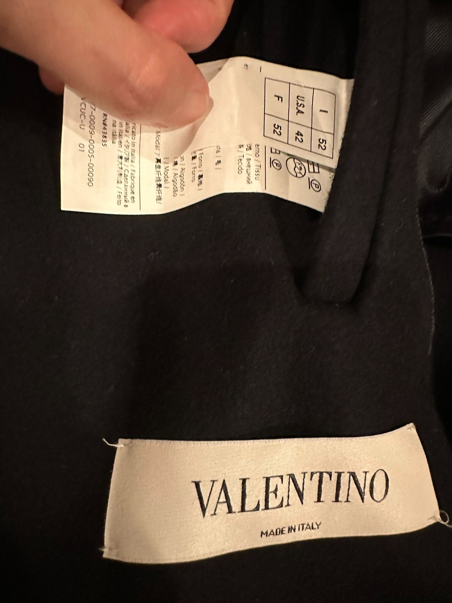 Valentino Valentino Men's Wool Coat Size 52 Size US XL / EU 56 / 4 - 4 Thumbnail