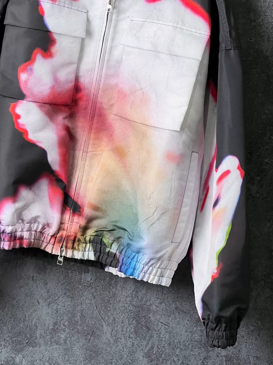 Alexander McQueen Alexander McQueen Colorblock Hooded Jacket Size US XL / EU 56 / 4 - 6 Thumbnail