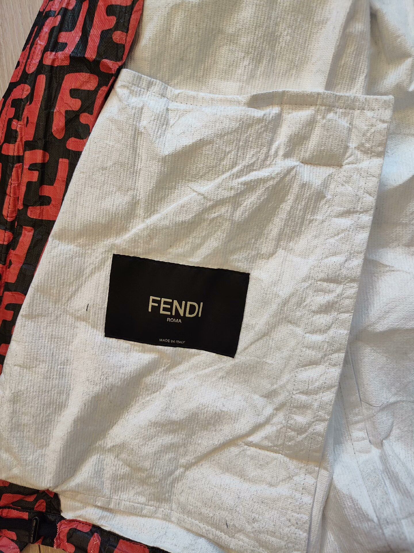 Fendi fendi logo hoodie jacket in red and black Size US M / EU 48-50 / 2 - 3 Thumbnail