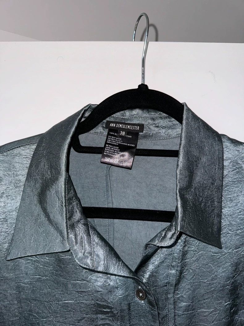Ann Demeulemeester Ann Demeulemeester Gray Blue Shirt Size US M / EU 48-50 / 2 - 3 Thumbnail