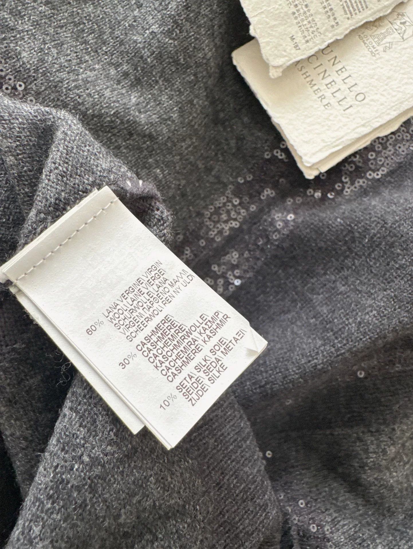 Brunello Cucinelli Brunello Cucinelli Sequin Sweater Size US M / EU 48-50 / 2 - 4 Thumbnail