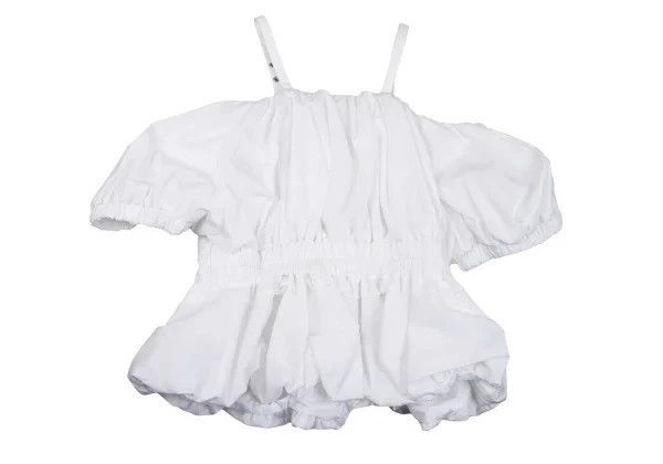 Comme des Garcons COMME des GARCONS White Off-Shoulder Top Size US XS / EU 42 / 0 - 3 Thumbnail