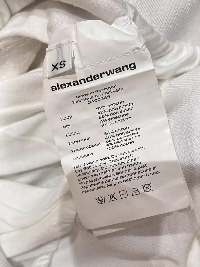 Alexander Wang Alexander Wang High Neck Crop Reflective Sweatshirt Size US XS / EU 42 / 0 - 5 Thumbnail