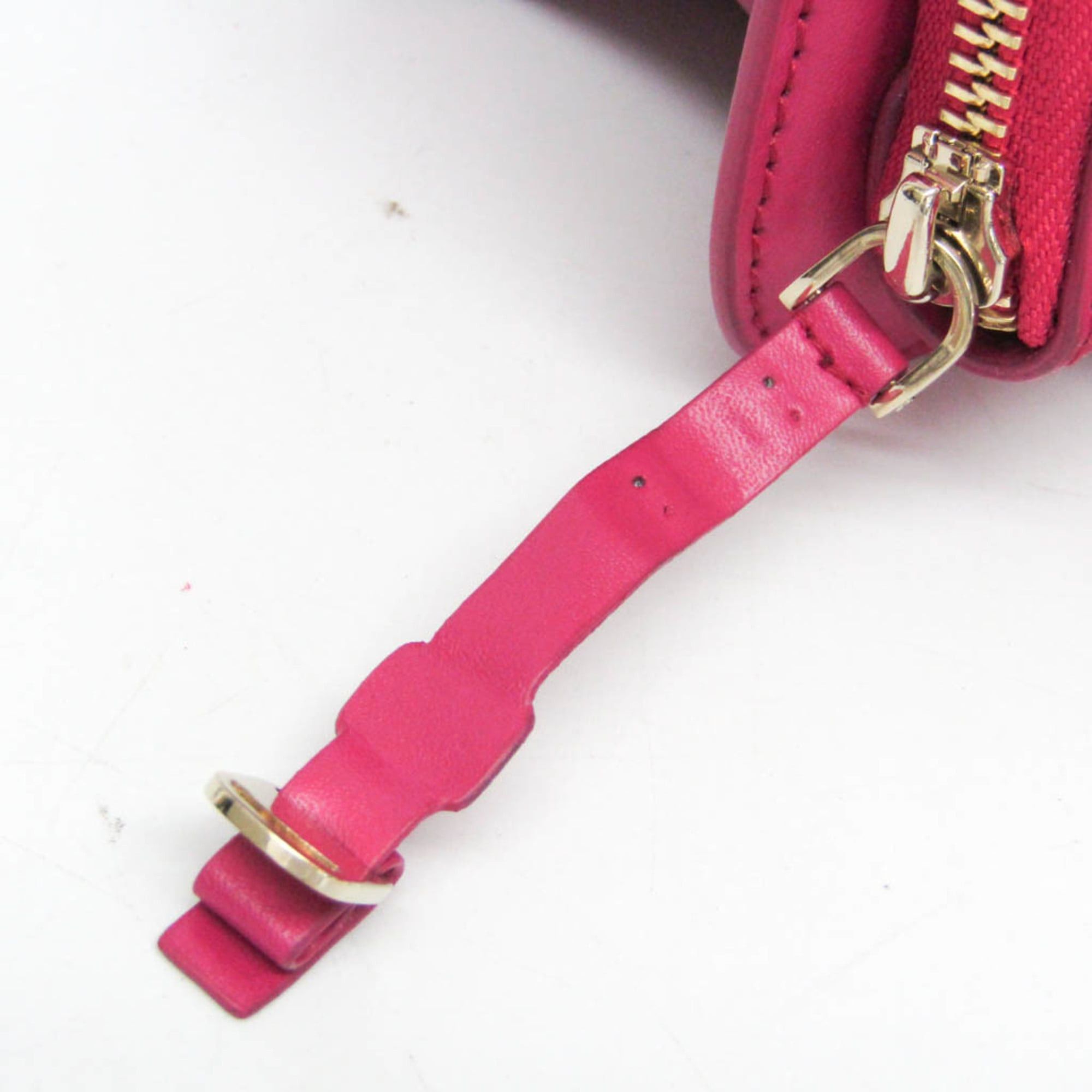 Salvatore Ferragamo Salvatore Ferragamo Vara Ribbon New Bianco FZ-21 G 877 Women's Leather Shoulder Bag Pink Size ONE SIZE - 4 Thumbnail