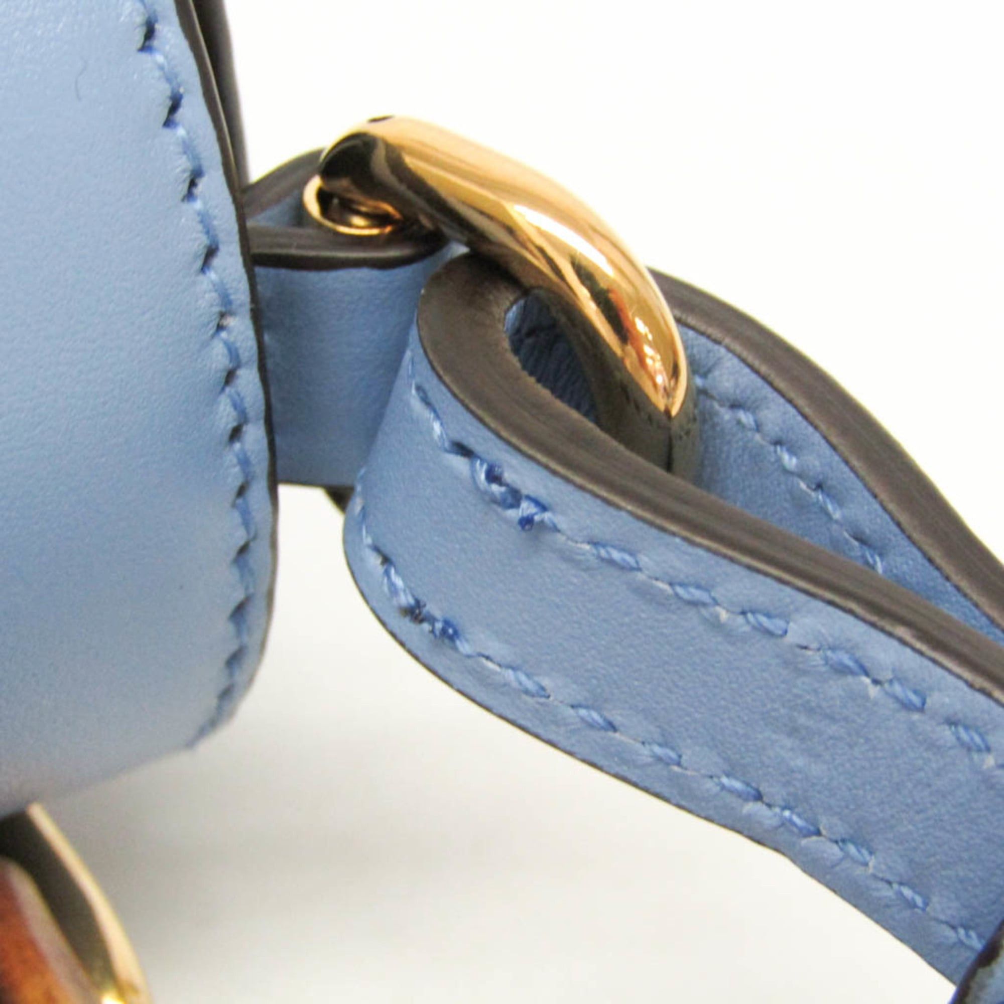 Gucci Gucci Bamboo 702106 Women's Leather Backpack,Handbag,Shoulder Bag Blue Size ONE SIZE - 15 Thumbnail