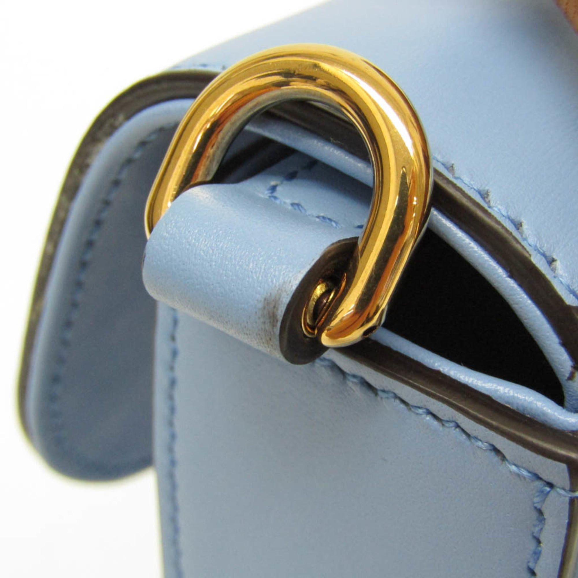Gucci Gucci Bamboo 702106 Women's Leather Backpack,Handbag,Shoulder Bag Blue Size ONE SIZE - 13 Thumbnail