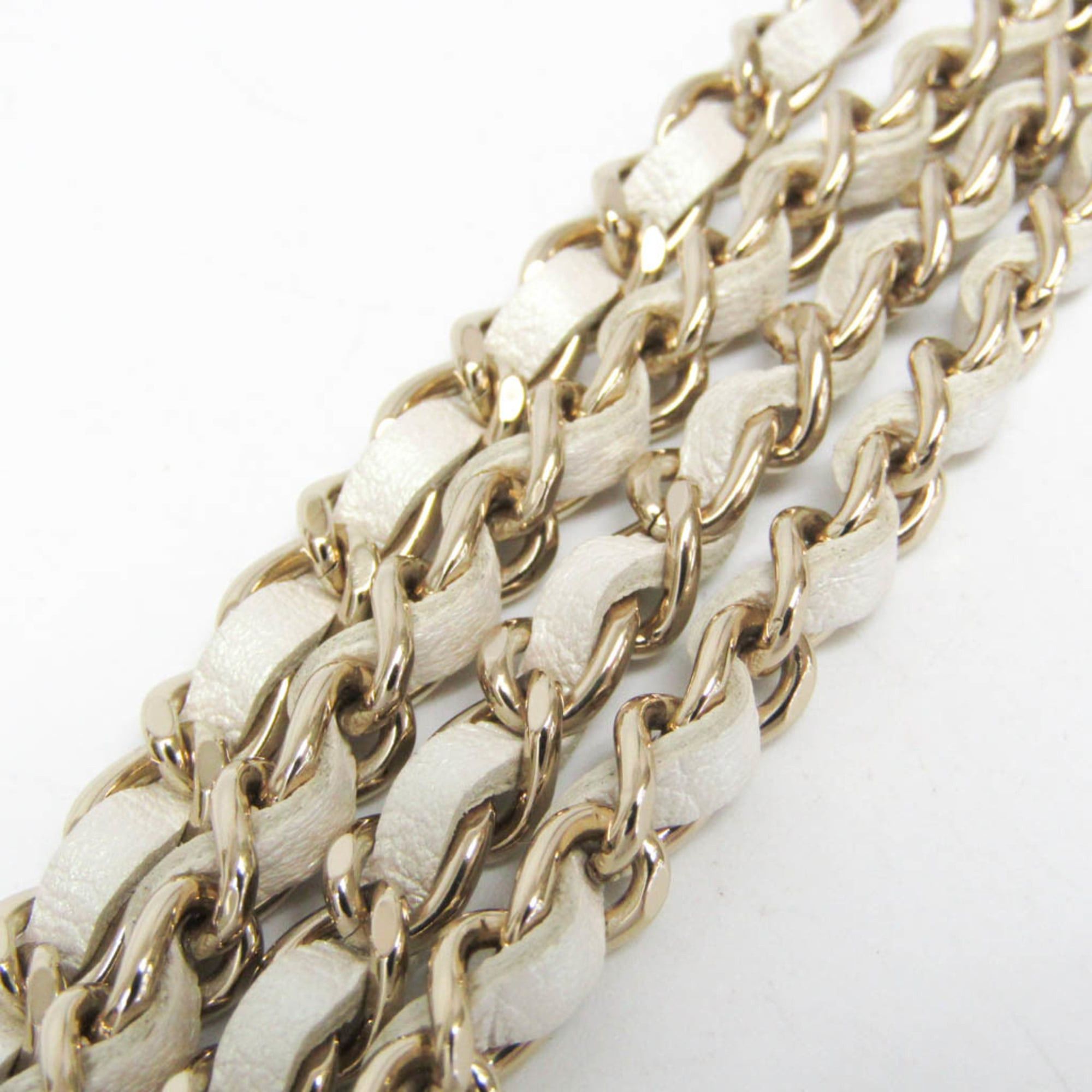 Chanel Chanel Matelasse Chain Shoulder Coin Purse Women's Leather Chain/Shoulder Wallet Pearl White Size ONE SIZE - 12 Thumbnail