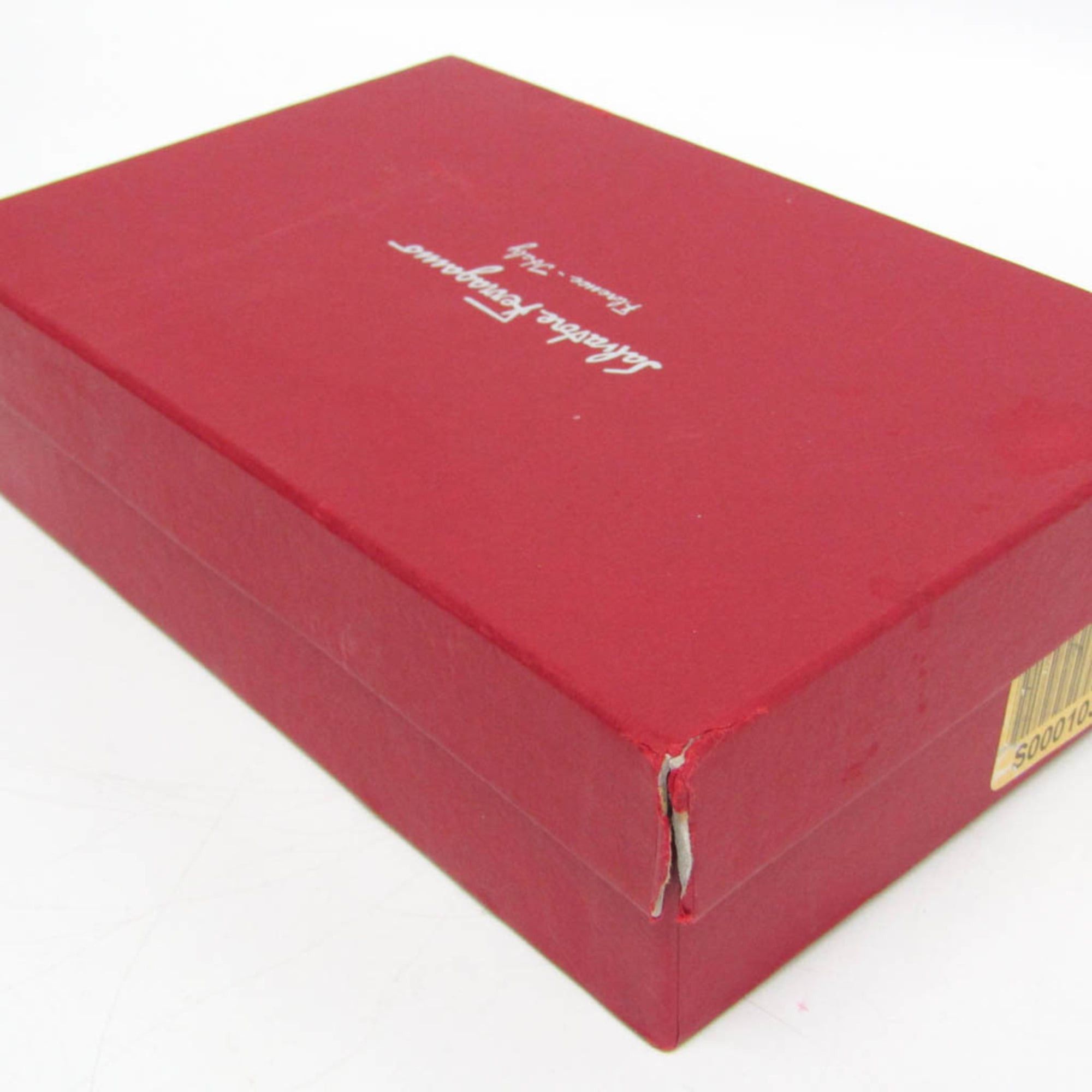 Salvatore Ferragamo Salvatore Ferragamo Vara KB 22B850 Women's Leather Chain/Shoulder Wallet Blue Size ONE SIZE - 17 Thumbnail