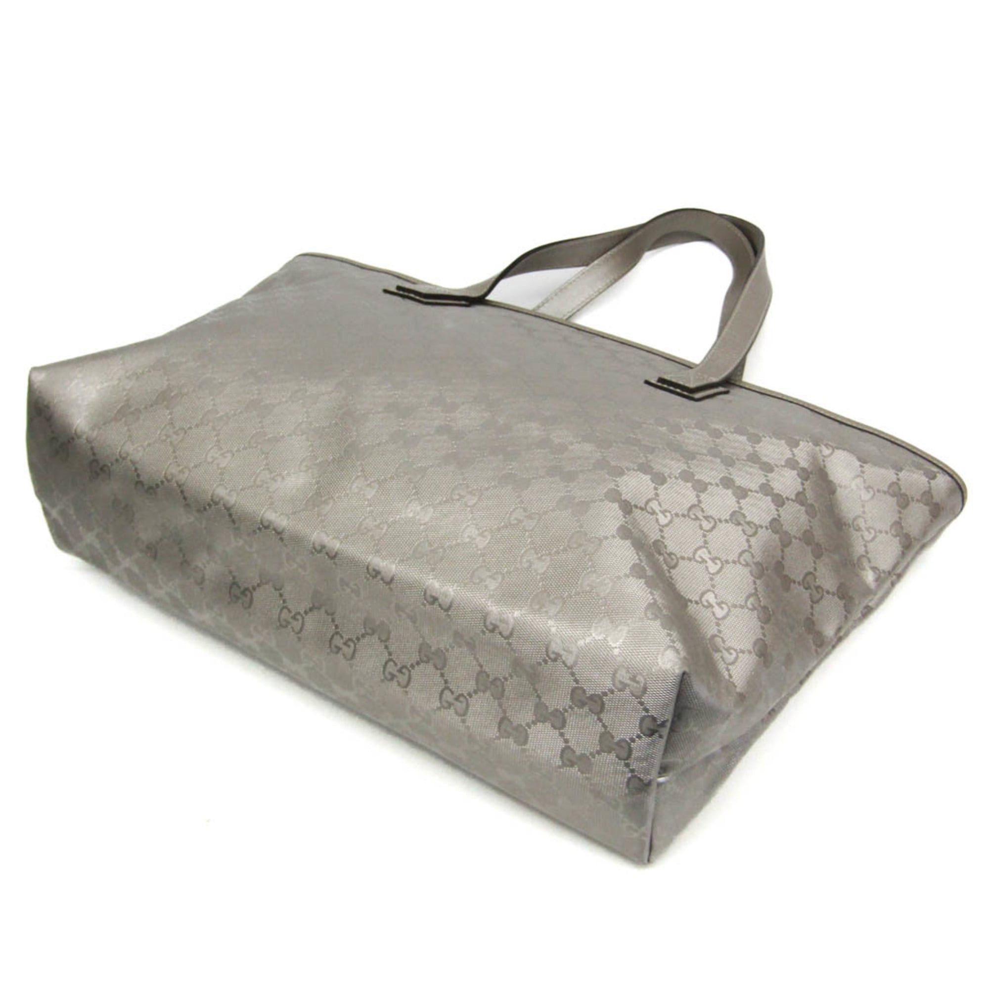 Gucci Gucci GG Imprimé 211137 Women's GG Imprimé,Leather Handbag,Tote Bag Silver Size ONE SIZE - 2 Thumbnail