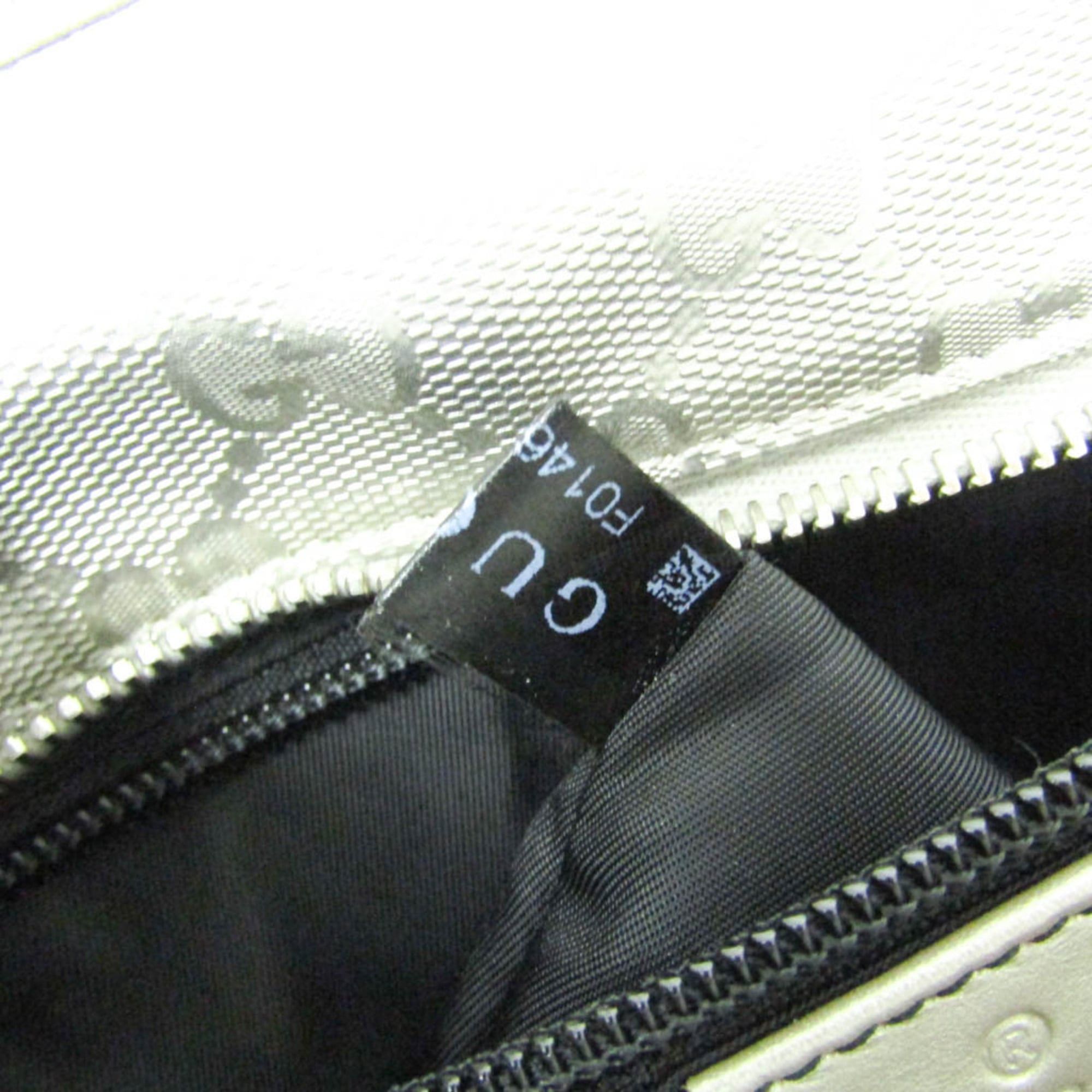 Gucci Gucci GG Imprimé 211137 Women's GG Imprimé,Leather Handbag,Tote Bag Silver Size ONE SIZE - 18 Thumbnail