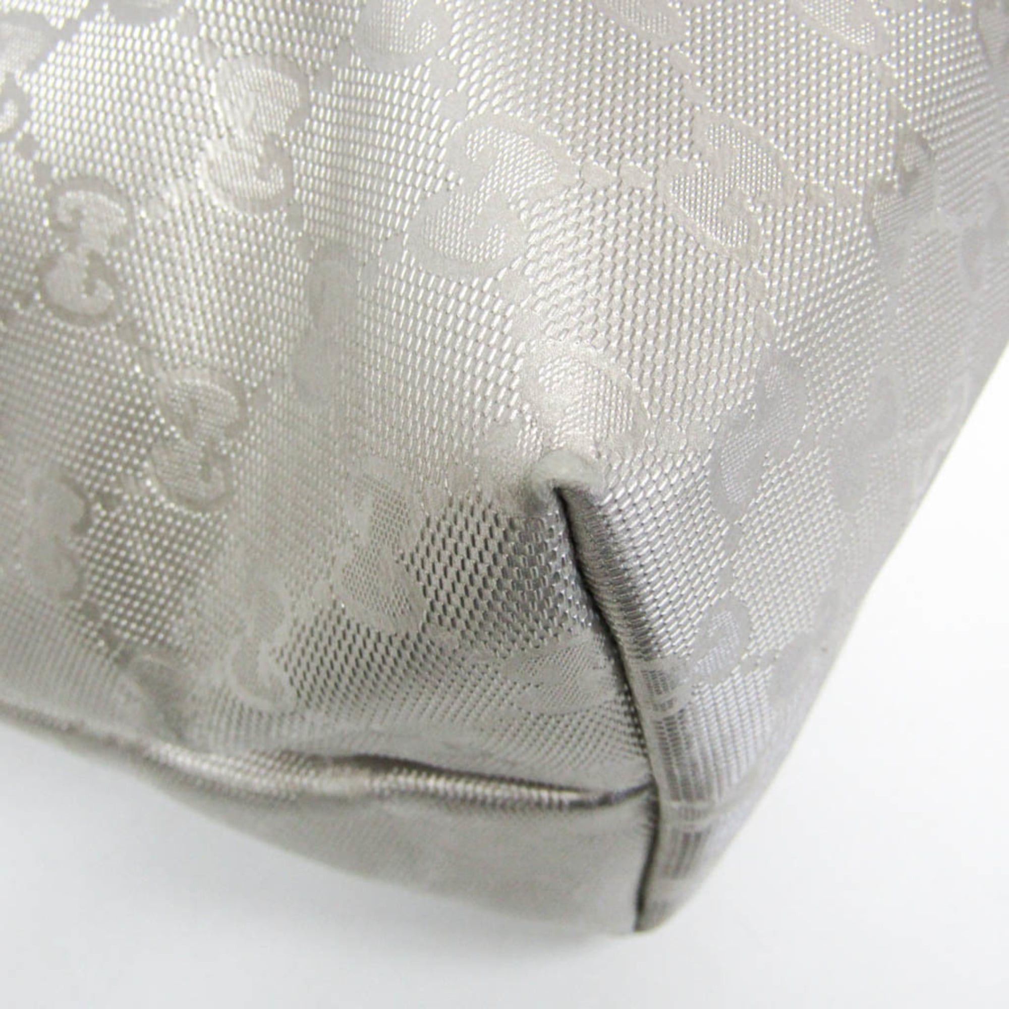 Gucci Gucci GG Imprimé 211137 Women's GG Imprimé,Leather Handbag,Tote Bag Silver Size ONE SIZE - 6 Thumbnail