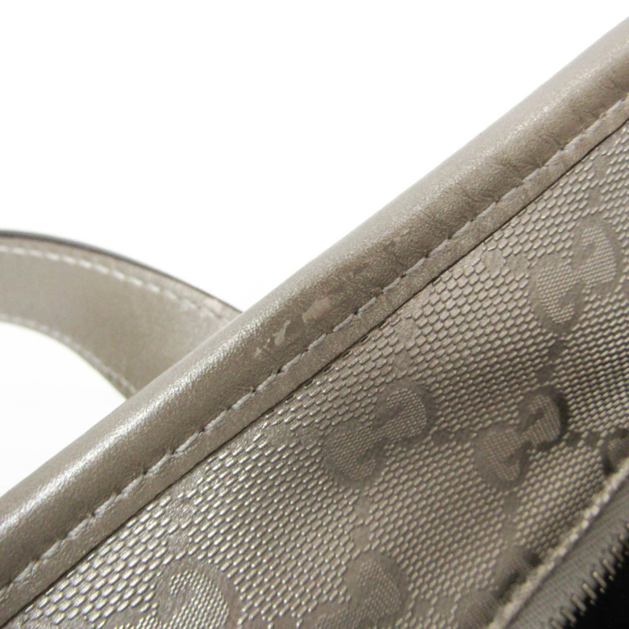 Gucci Gucci GG Imprimé 211137 Women's GG Imprimé,Leather Handbag,Tote Bag Silver Size ONE SIZE - 15 Thumbnail