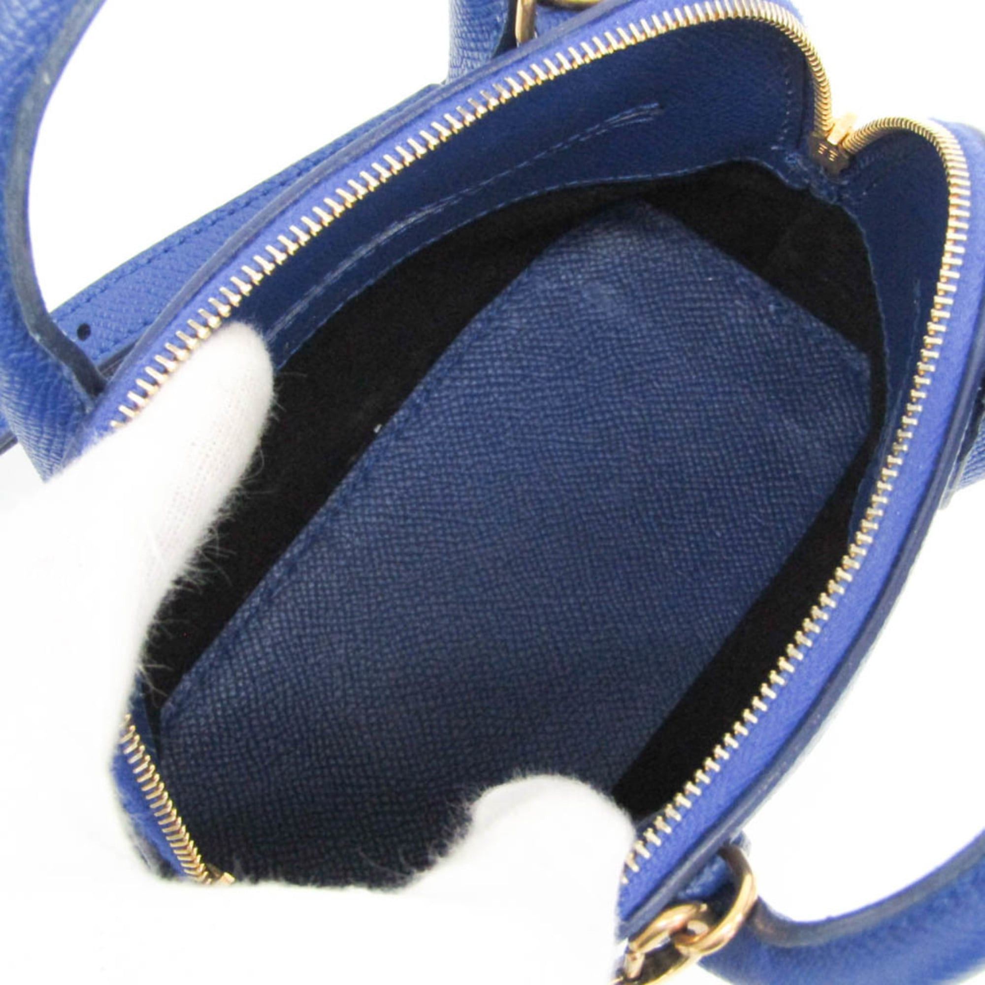Balenciaga Balenciaga VILLE Top Handle XXS 550646 Women's Leather Handbag,Shoulder Bag Blue Size ONE SIZE - 3 Thumbnail