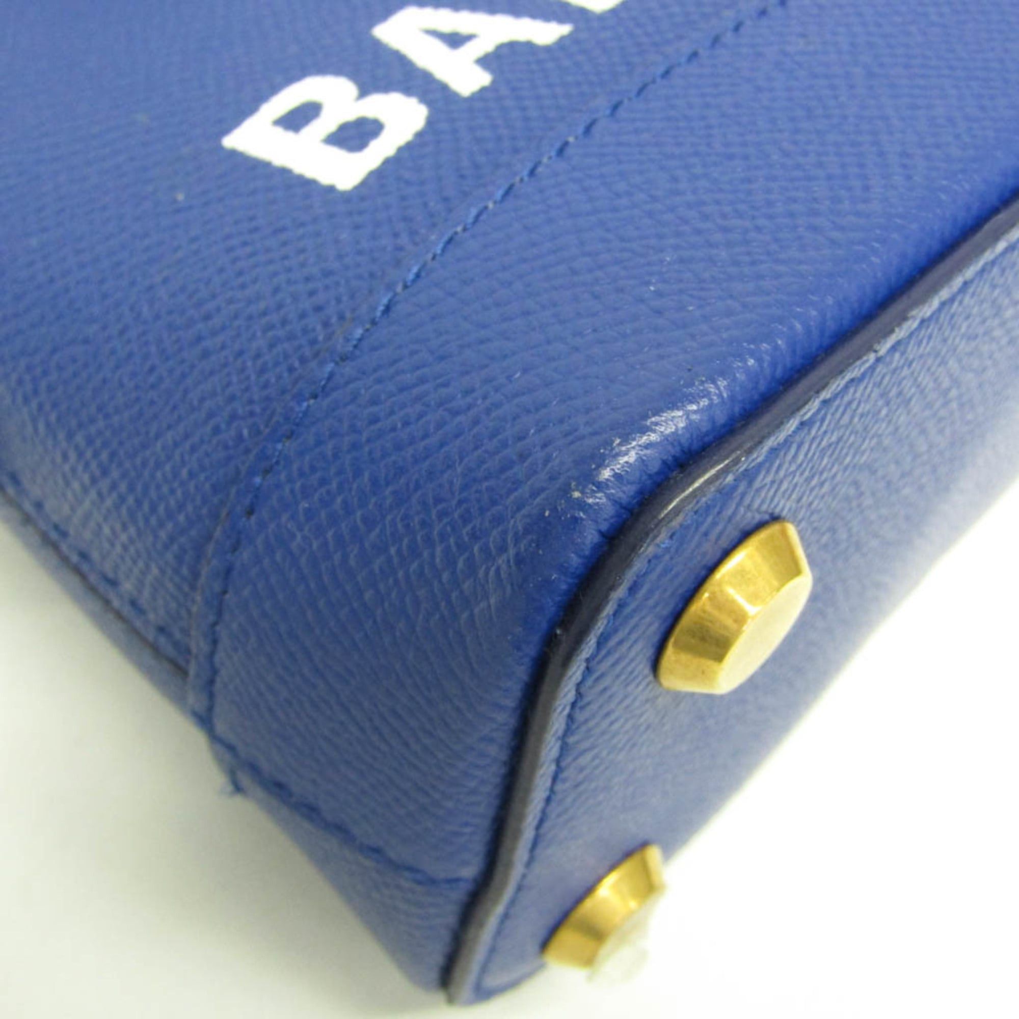 Balenciaga Balenciaga VILLE Top Handle XXS 550646 Women's Leather Handbag,Shoulder Bag Blue Size ONE SIZE - 7 Thumbnail