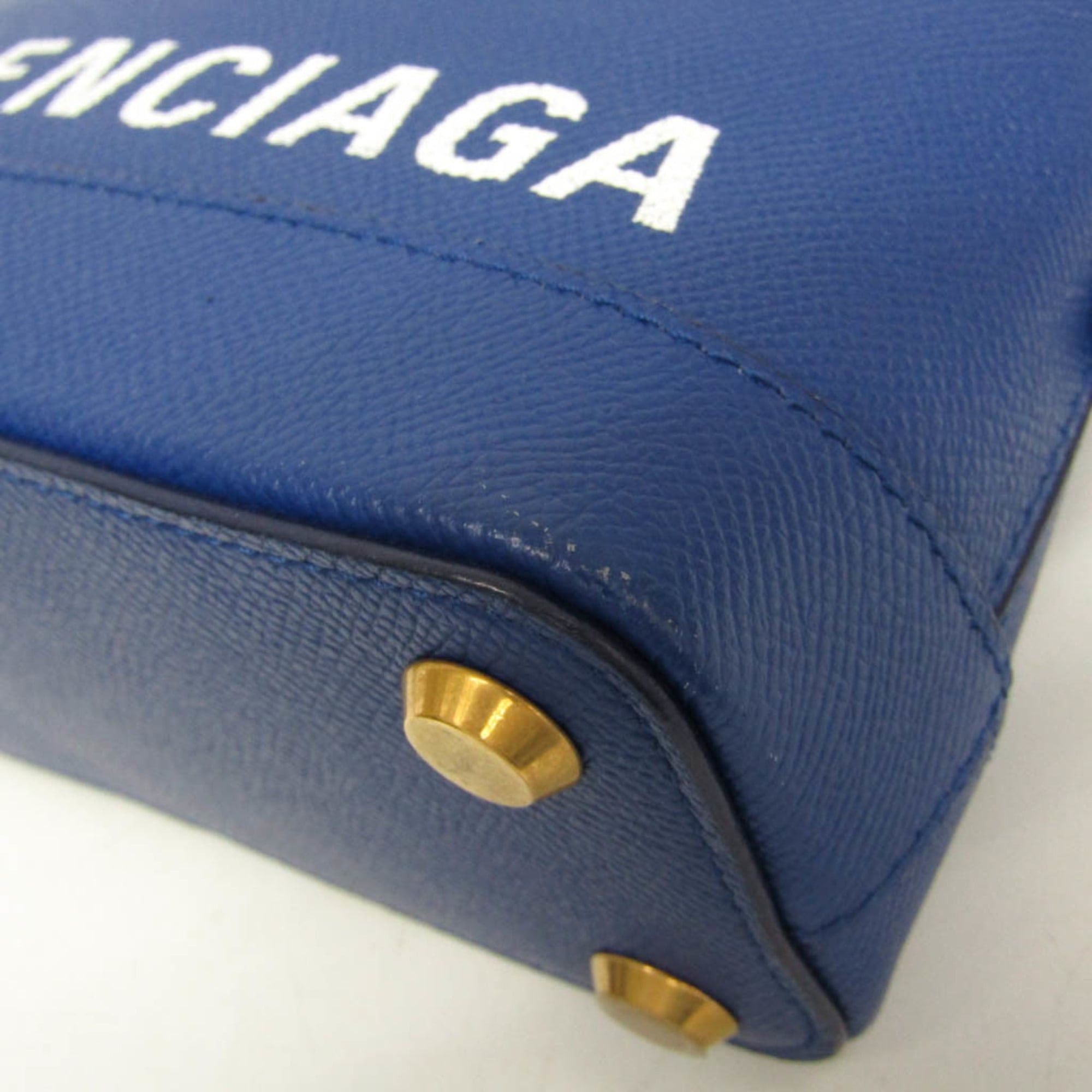Balenciaga Balenciaga VILLE Top Handle XXS 550646 Women's Leather Handbag,Shoulder Bag Blue Size ONE SIZE - 6 Thumbnail