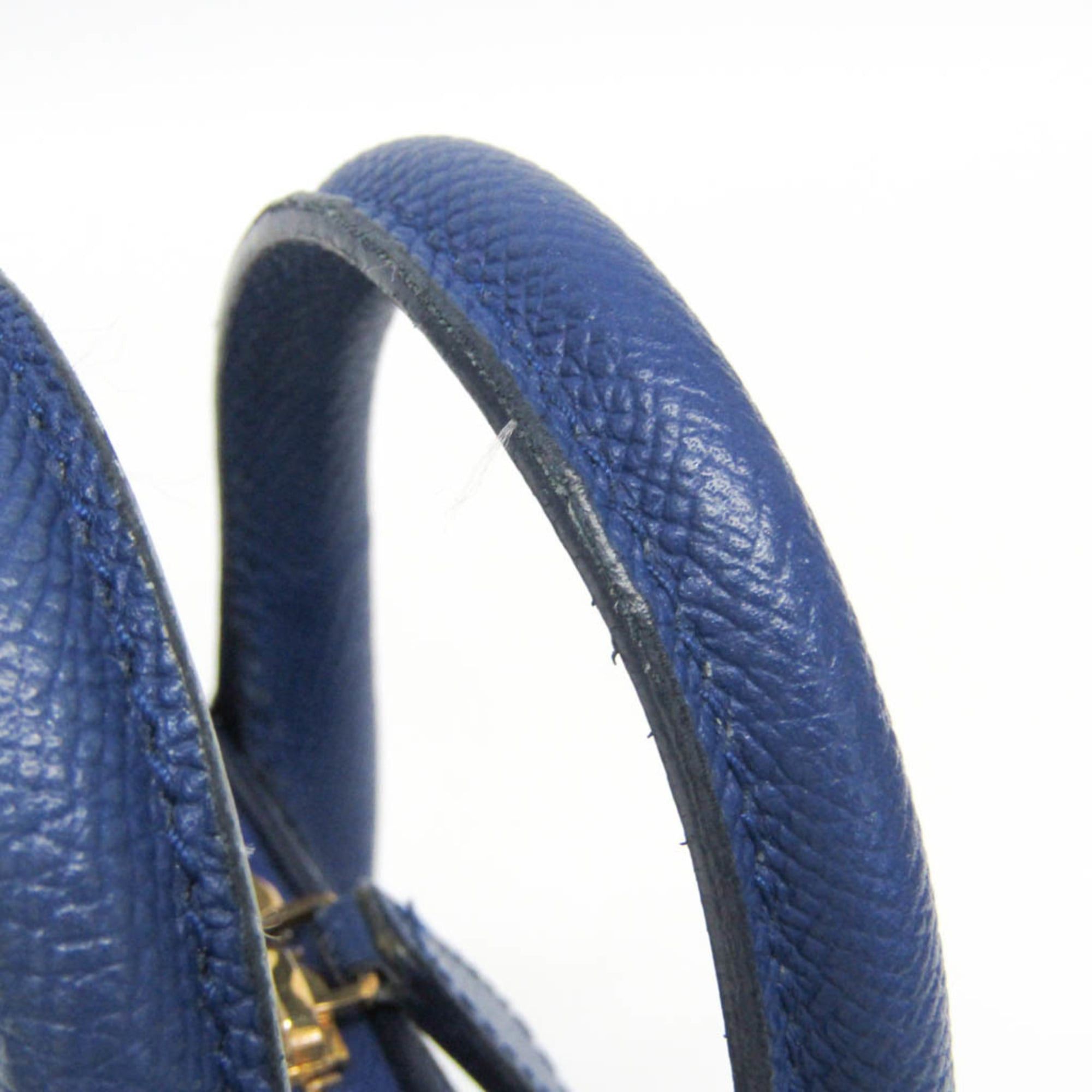 Balenciaga Balenciaga VILLE Top Handle XXS 550646 Women's Leather Handbag,Shoulder Bag Blue Size ONE SIZE - 12 Thumbnail
