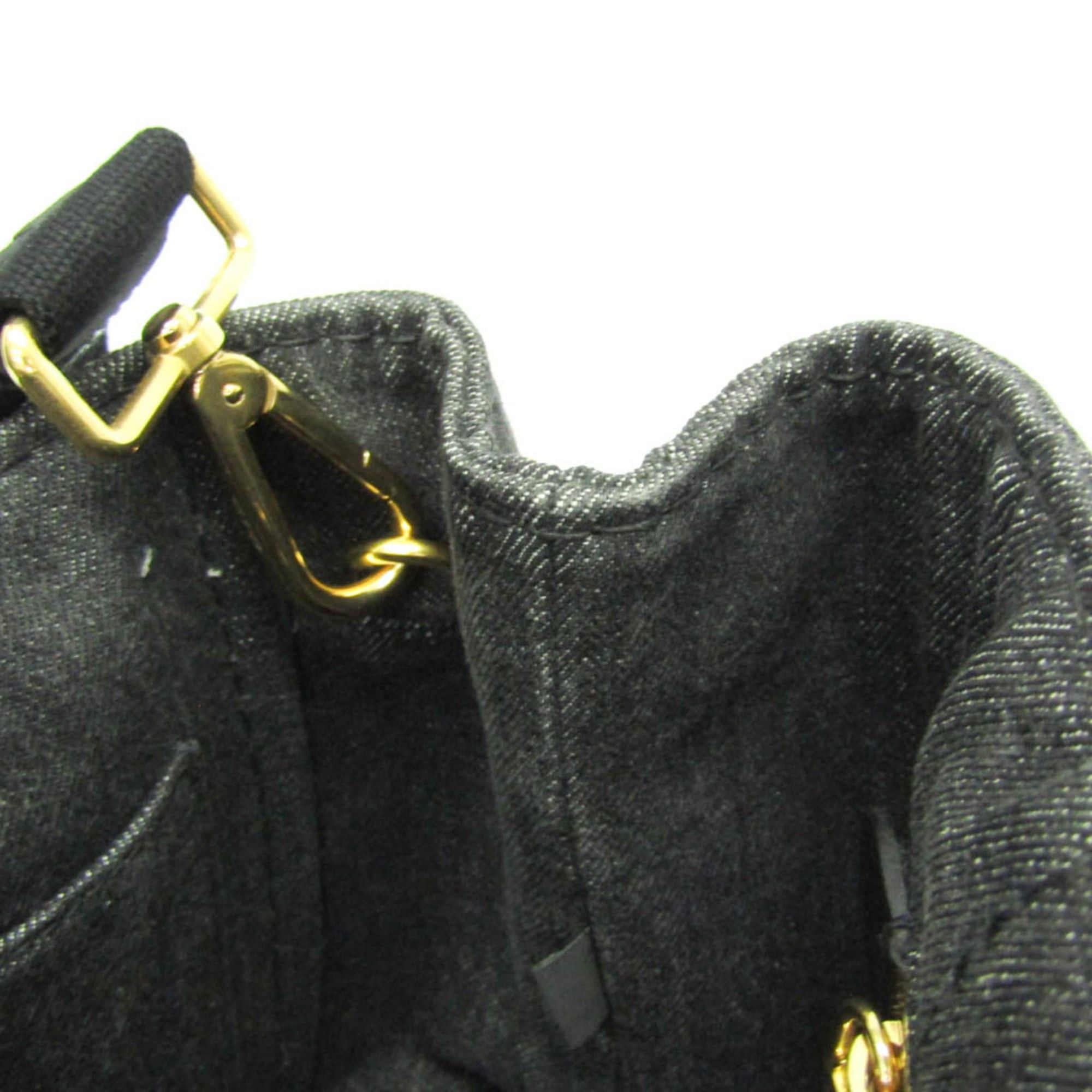 Prada Prada Canapa S Size 1BG439 Women's Canvas Shoulder Bag,Tote Bag Black Size ONE SIZE - 12 Thumbnail