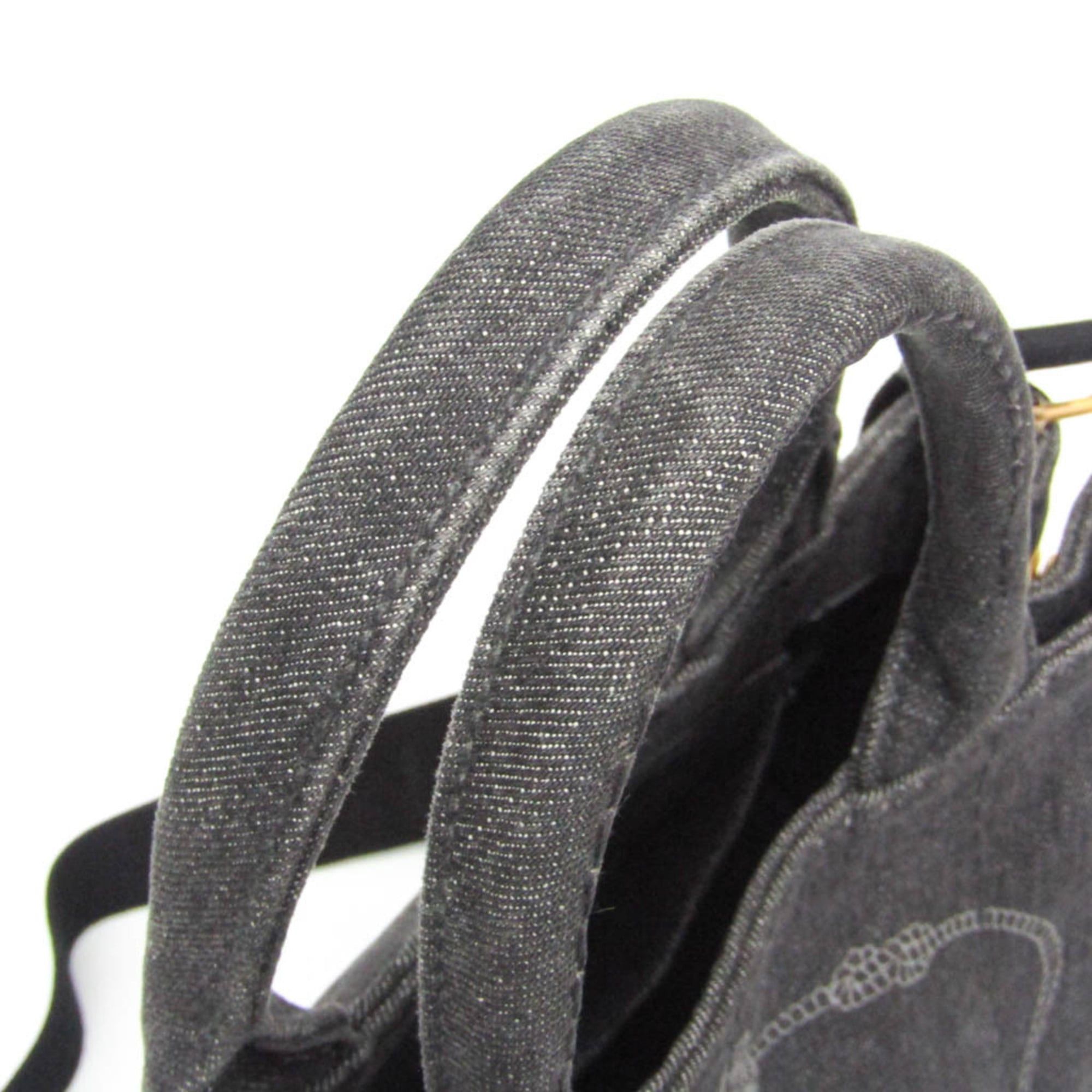 Prada Prada Canapa S Size 1BG439 Women's Canvas Shoulder Bag,Tote Bag Black Size ONE SIZE - 10 Thumbnail