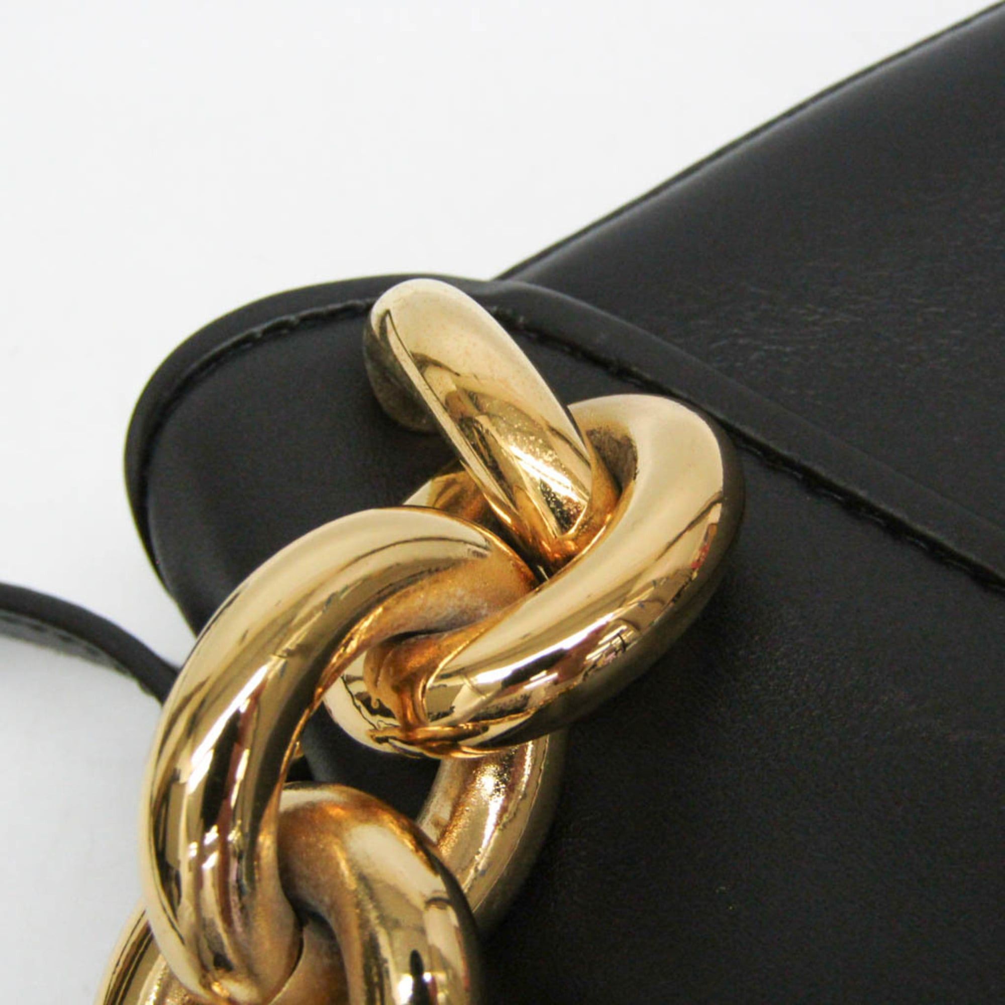 Bottega Veneta Bottega Veneta Mount Chain Shoulder Bag Women's Leather Handbag,Shoulder Bag Black Size ONE SIZE - 8 Thumbnail