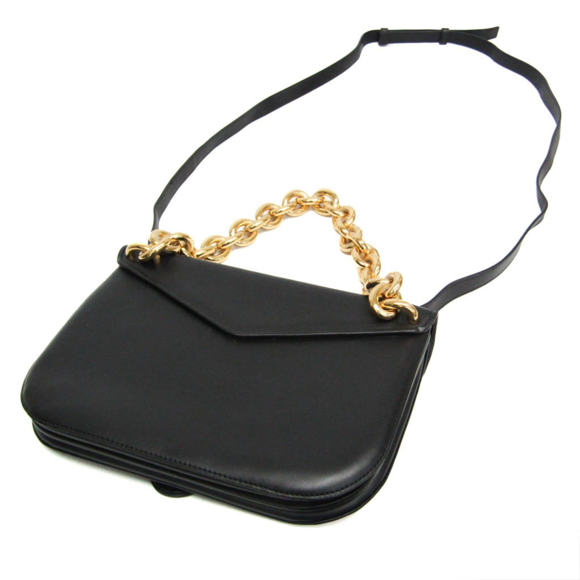 Bottega Veneta Bottega Veneta Mount Chain Shoulder Bag Women's Leather Handbag,Shoulder Bag Black Size ONE SIZE - 2 Thumbnail