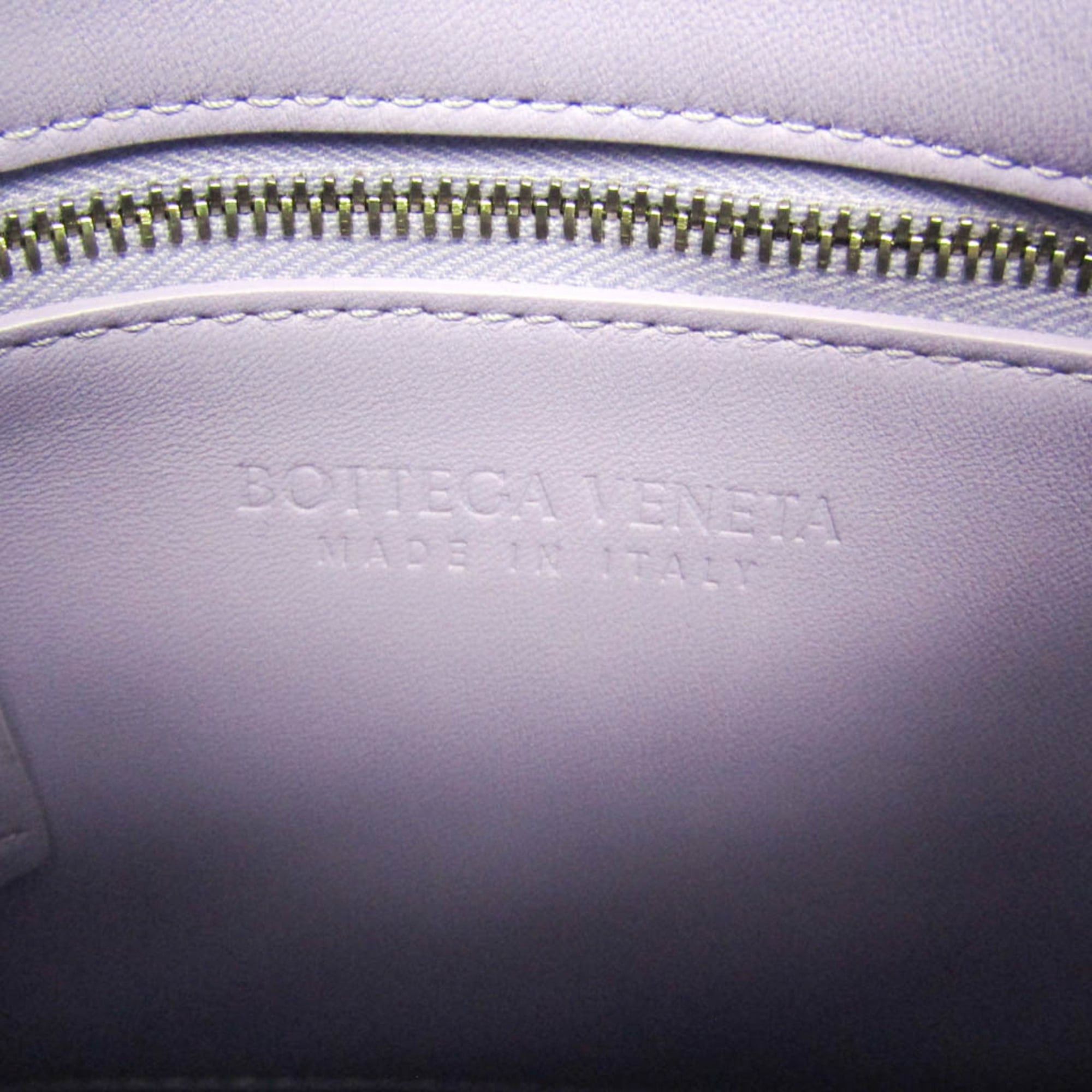 Bottega Veneta Bottega Veneta Mini Cassette Women's Leather Shoulder Bag,Tote Bag Purple Size ONE SIZE - 12 Thumbnail