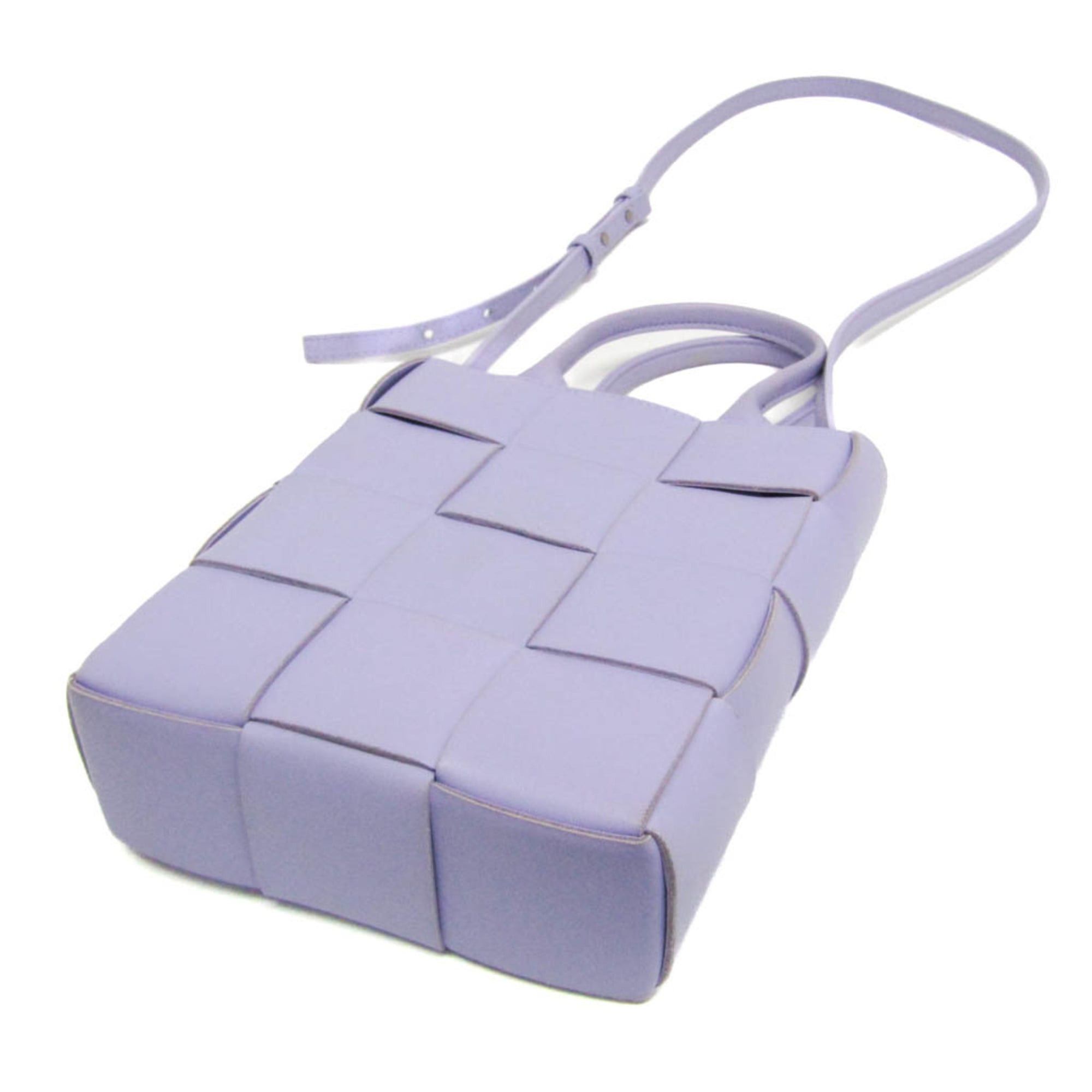 Bottega Veneta Bottega Veneta Mini Cassette Women's Leather Shoulder Bag,Tote Bag Purple Size ONE SIZE - 3 Thumbnail