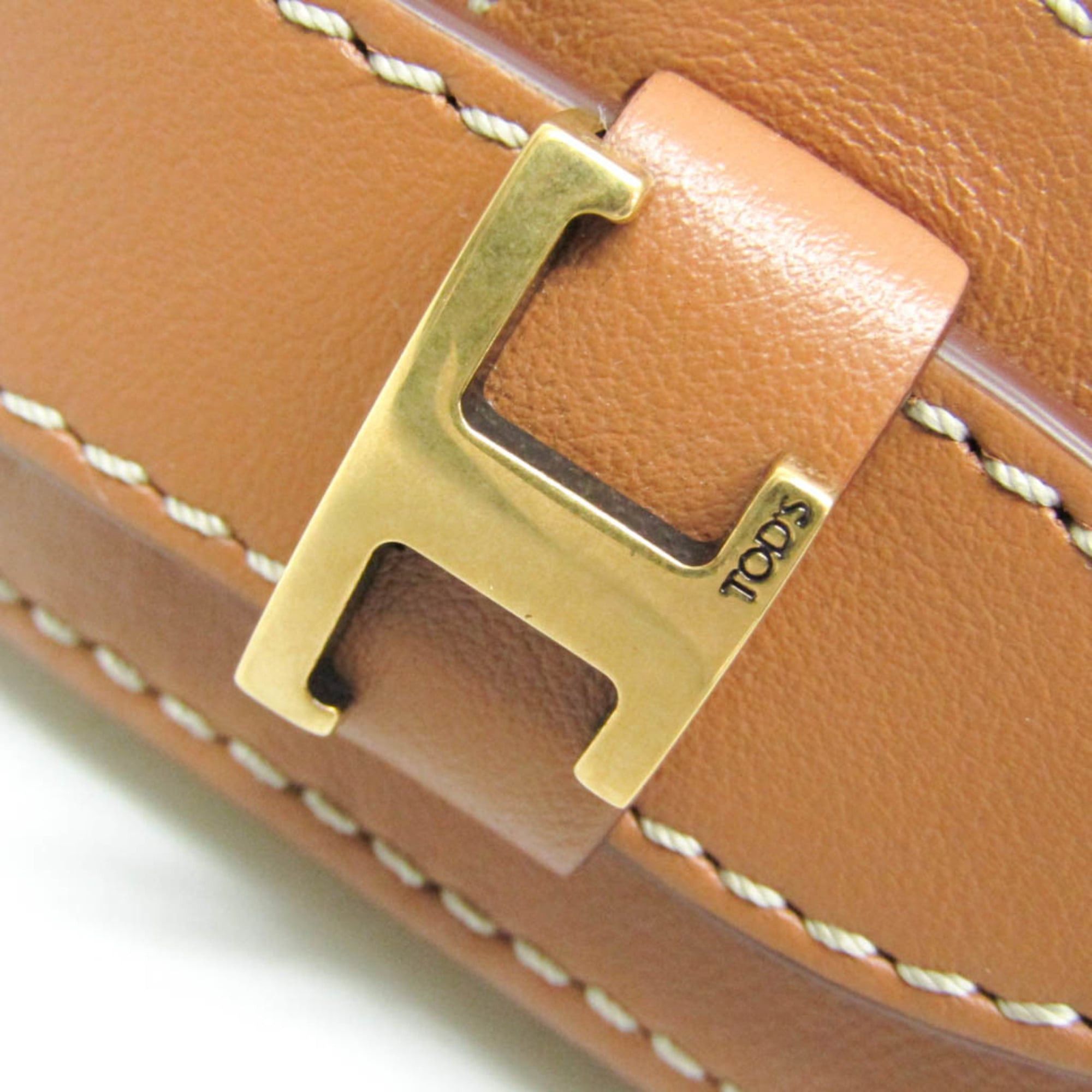 Tod's Tod's Oboe One-shoulder Bag Women's Leather,Raffia Shoulder Bag Light Brown Size ONE SIZE - 8 Thumbnail