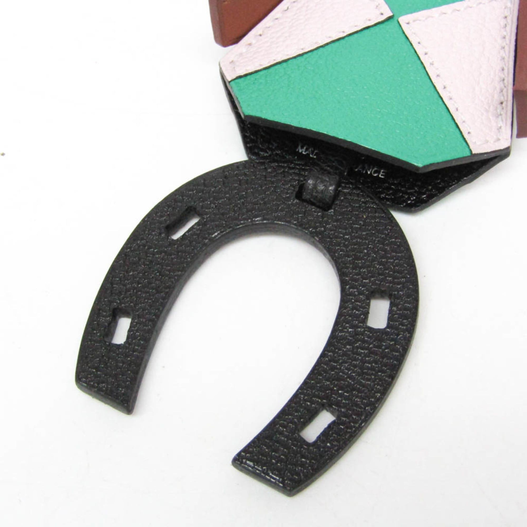 Hermes Hermes Barenia Leather,Chevre Myzore Leather Handbag Charm Brown,Green,Light Pink Jockey Charm Size ONE SIZE - 10 Thumbnail