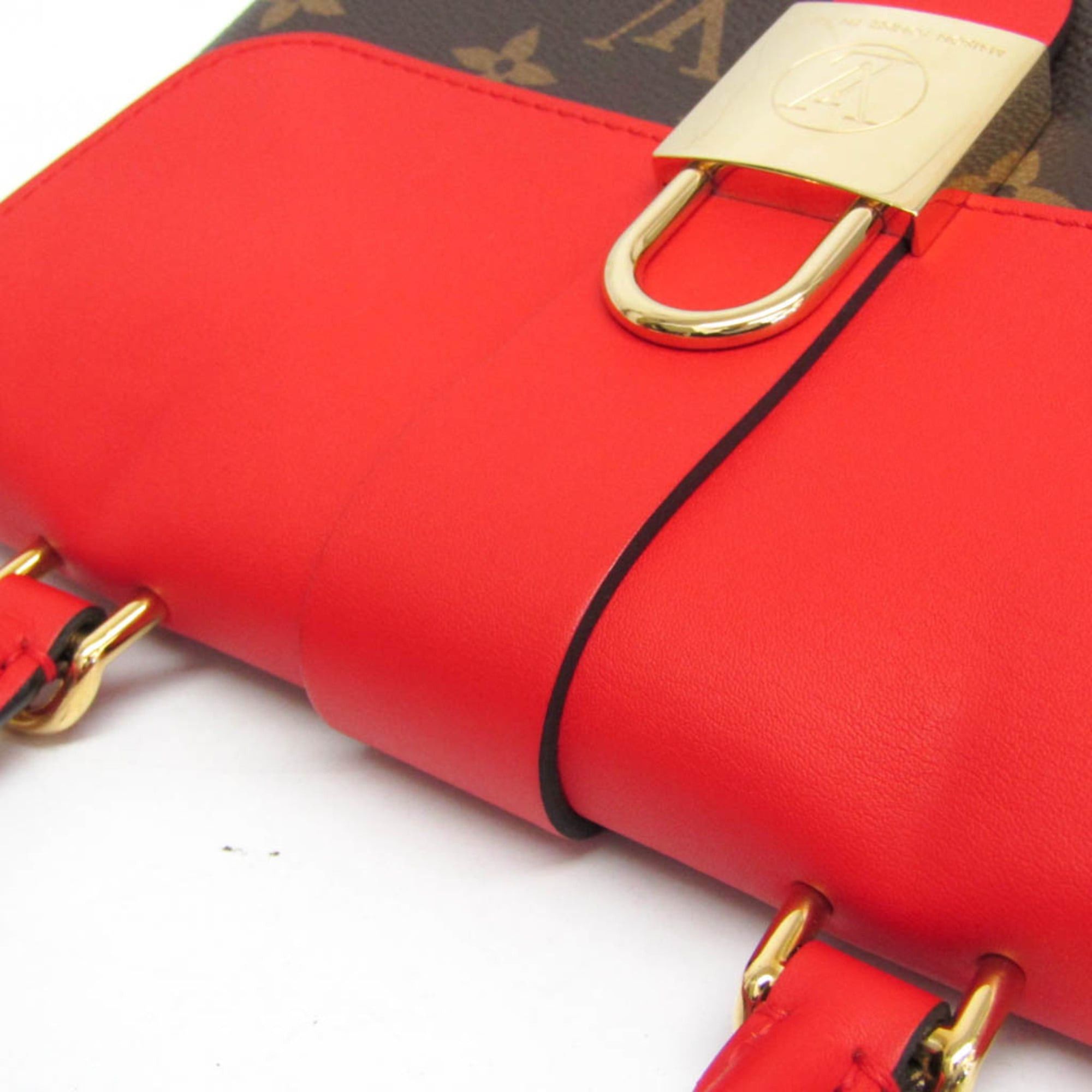 Louis Vuitton Louis Vuitton Monogram Rocky BB M44322 Women's Handbag,Shoulder Bag Brown,Red Color Size ONE SIZE - 8 Thumbnail