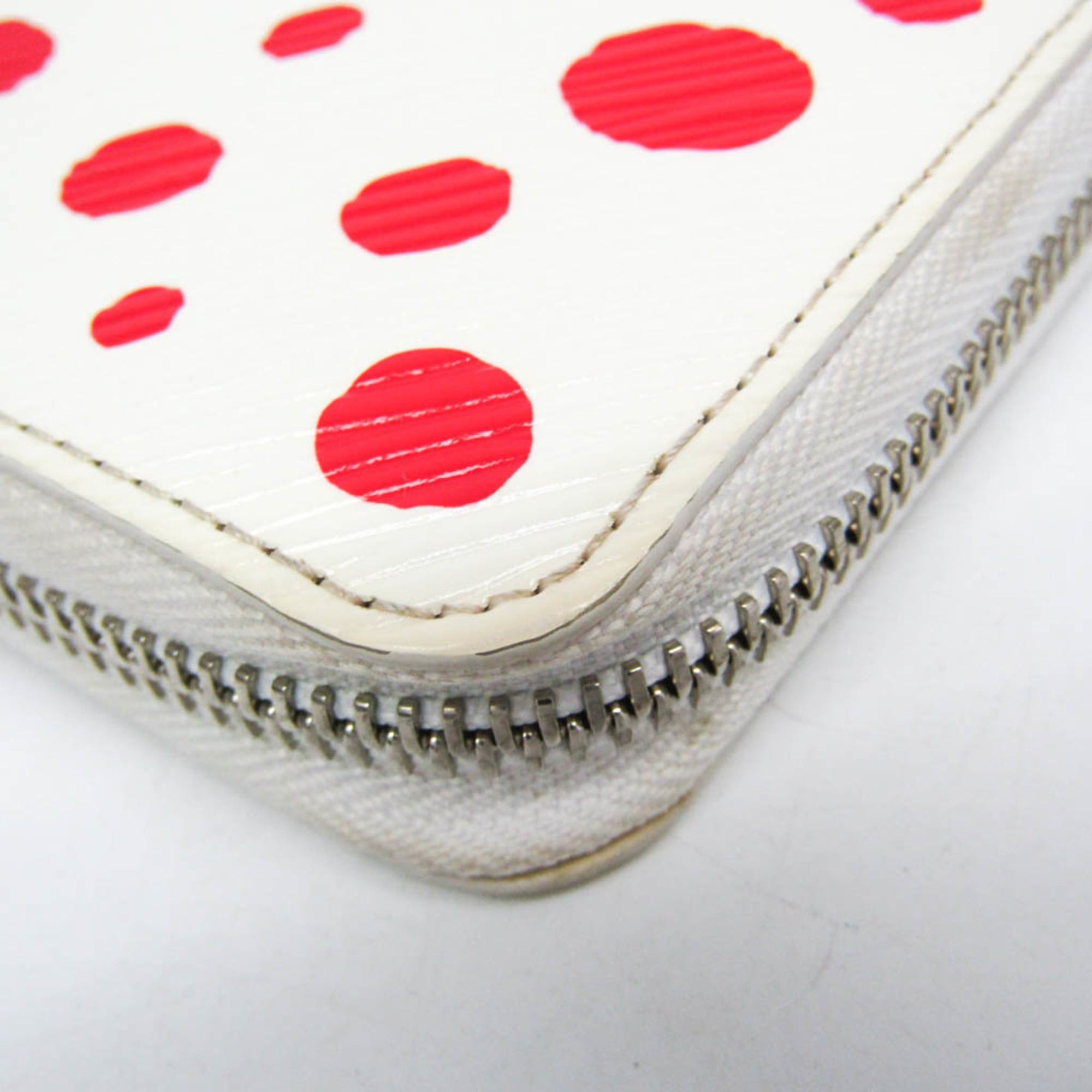 Louis Vuitton Louis Vuitton Epi LV X YK Zippy Wallet Yayoi Kusama M81961 Women's Epi Leather Long Wallet (bi-fold) Red Color,White Size ONE SIZE - 9 Thumbnail